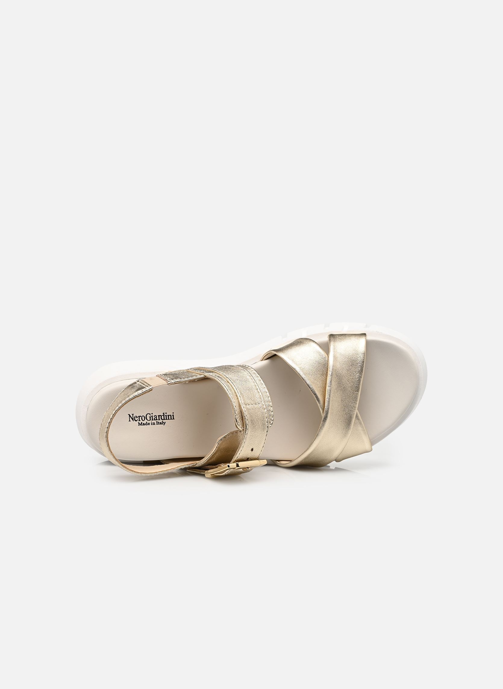 Keil- und Plateausandalen E617064D damen gold und bronze NeroGiardini Keil- und Plateausandalen E617064D damen gold und bronze 418