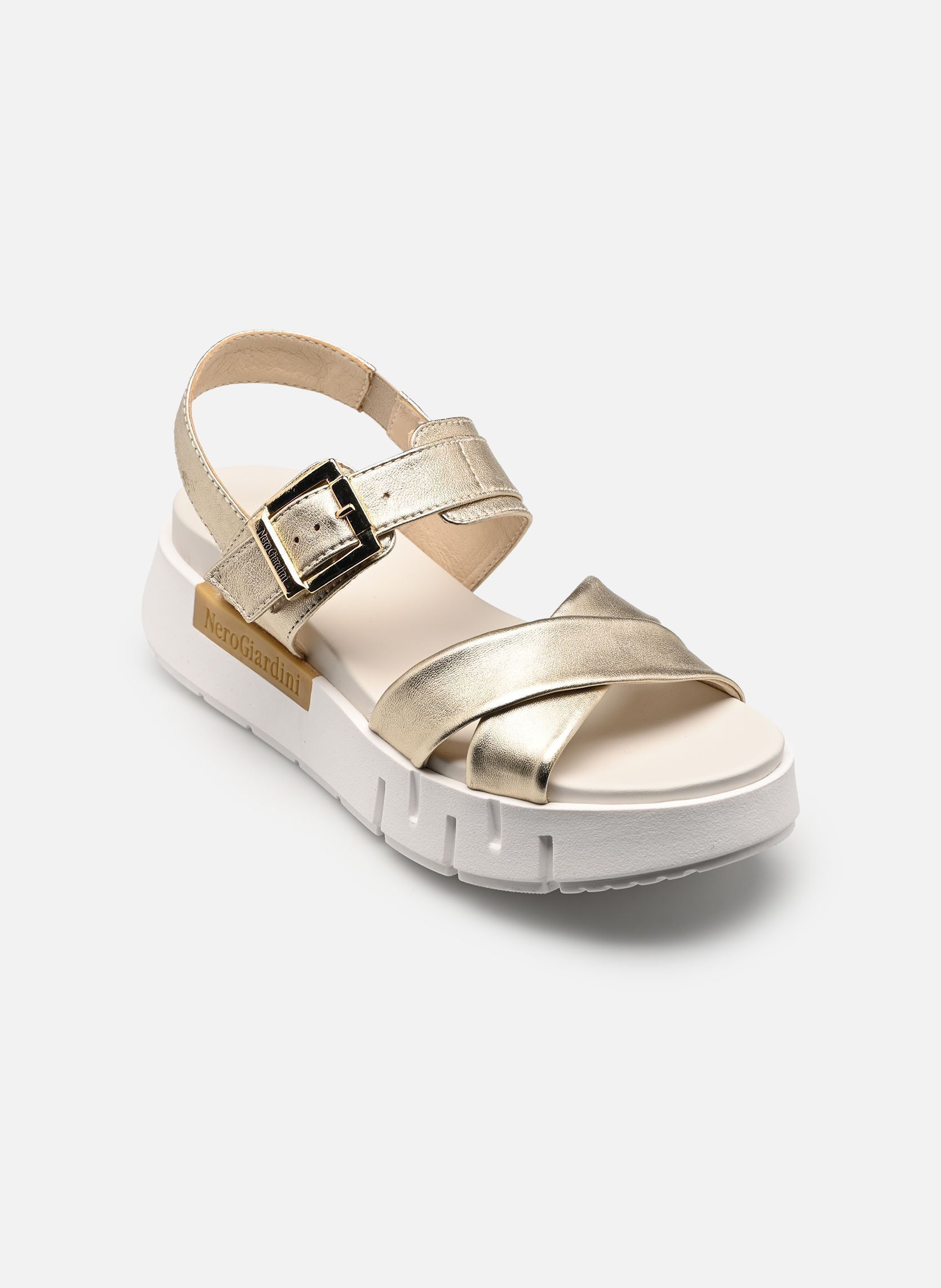 Keil- und Plateausandalen E617064D damen gold und bronze NeroGiardini Keil- und Plateausandalen E617064D damen gold und bronze 418