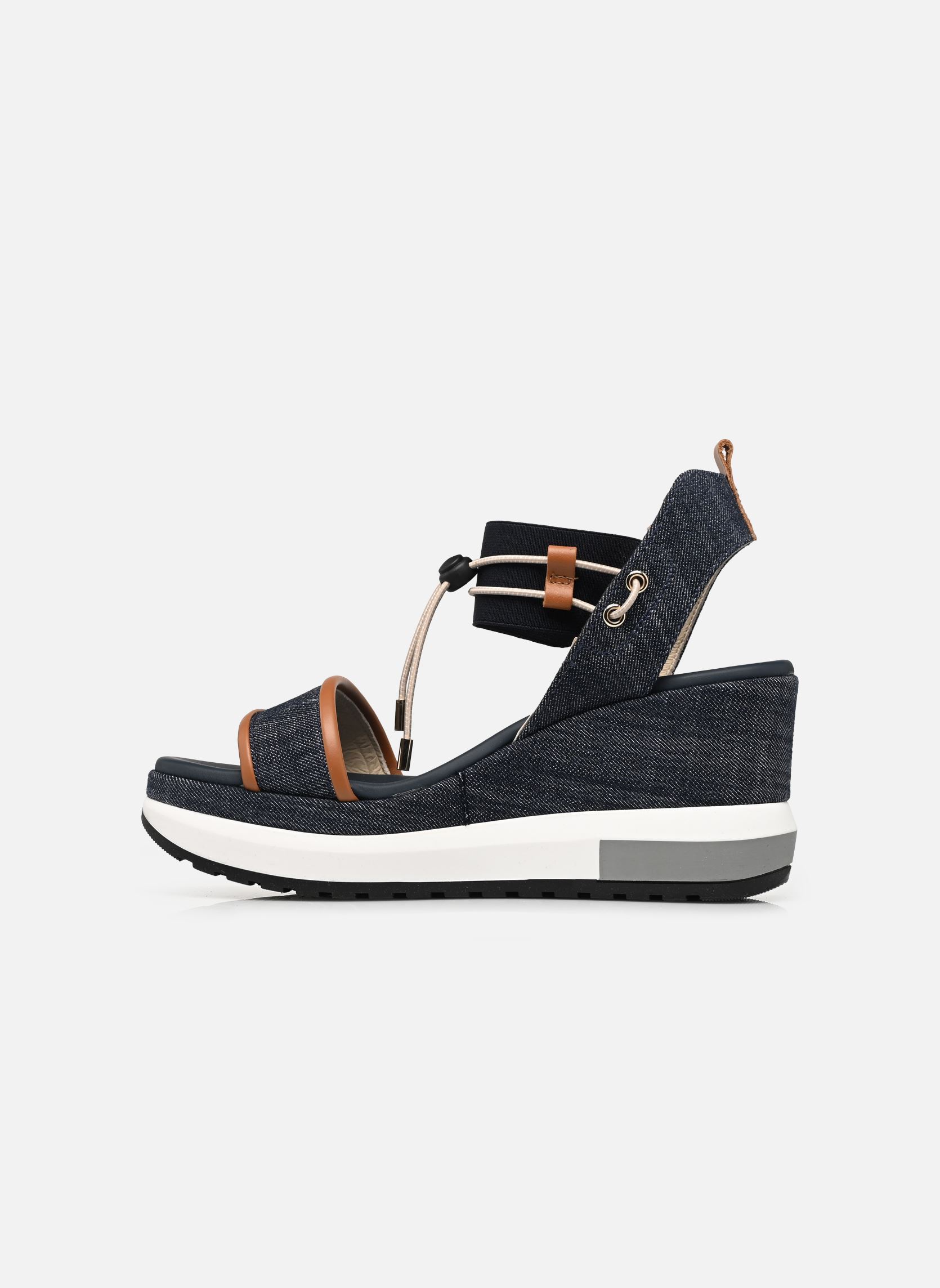 Keil- und Plateausandalen E513600D damen blau NeroGiardini Keil- und Plateausandalen E513600D damen blau 214