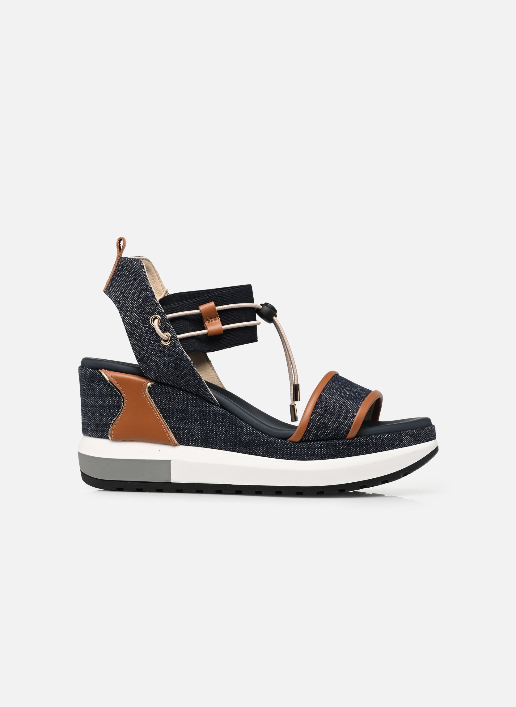 Keil- und Plateausandalen E513600D damen blau NeroGiardini Keil- und Plateausandalen E513600D damen blau 214