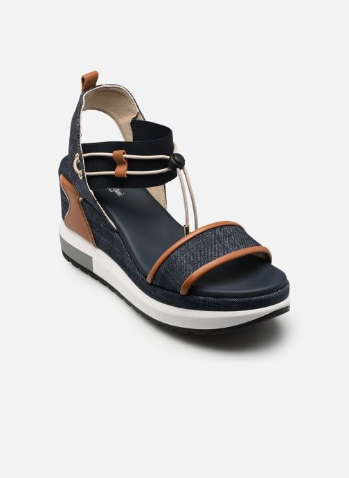 NeroGiardini Keil- und Plateausandalen E513600D damen blau