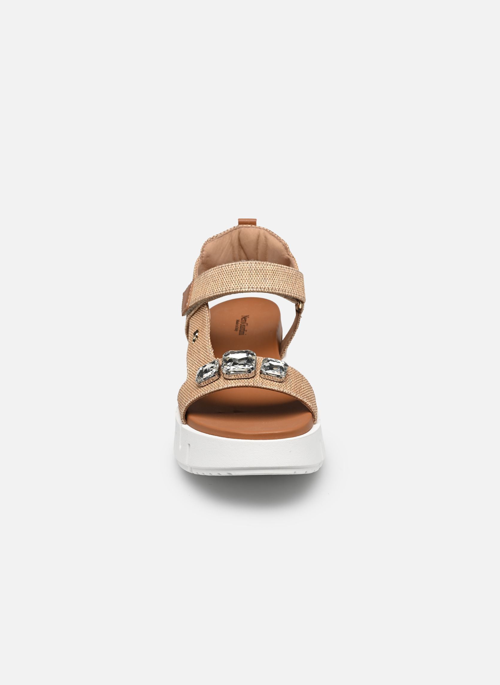 Keil- und Plateausandalen E617061D damen beige NeroGiardini Keil- und Plateausandalen E617061D damen beige 420