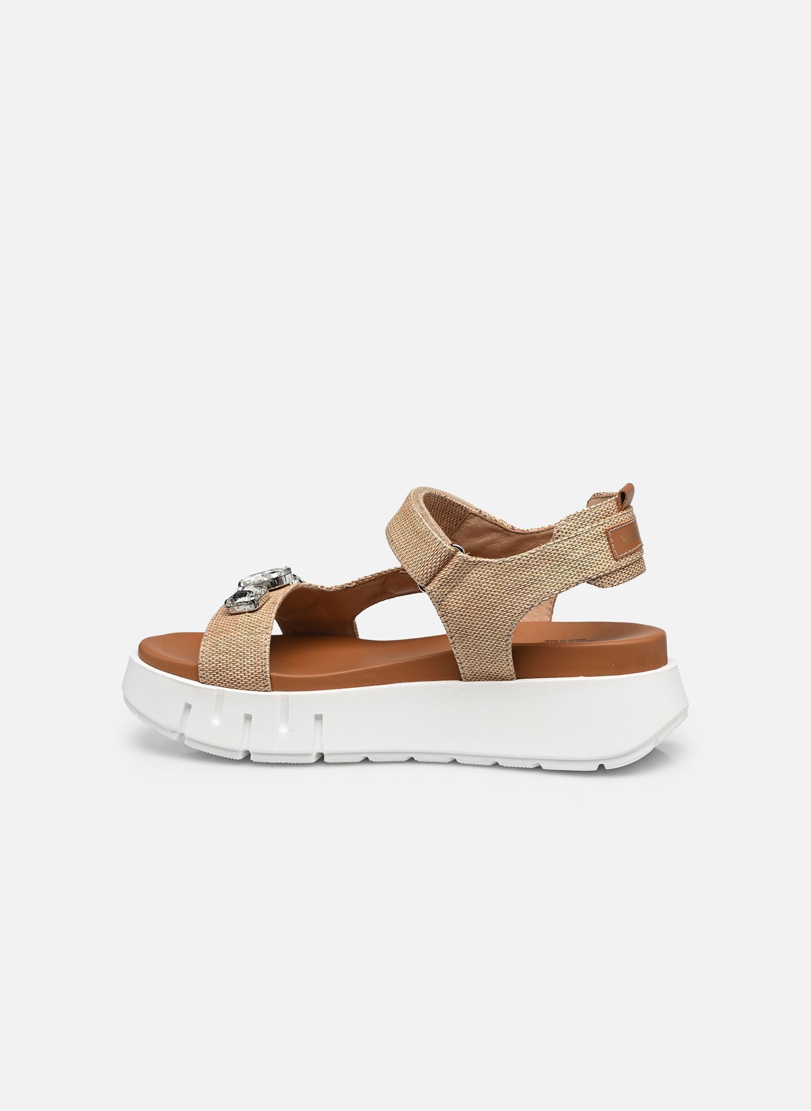 Keil- und Plateausandalen E617061D damen beige NeroGiardini Keil- und Plateausandalen E617061D damen beige 420