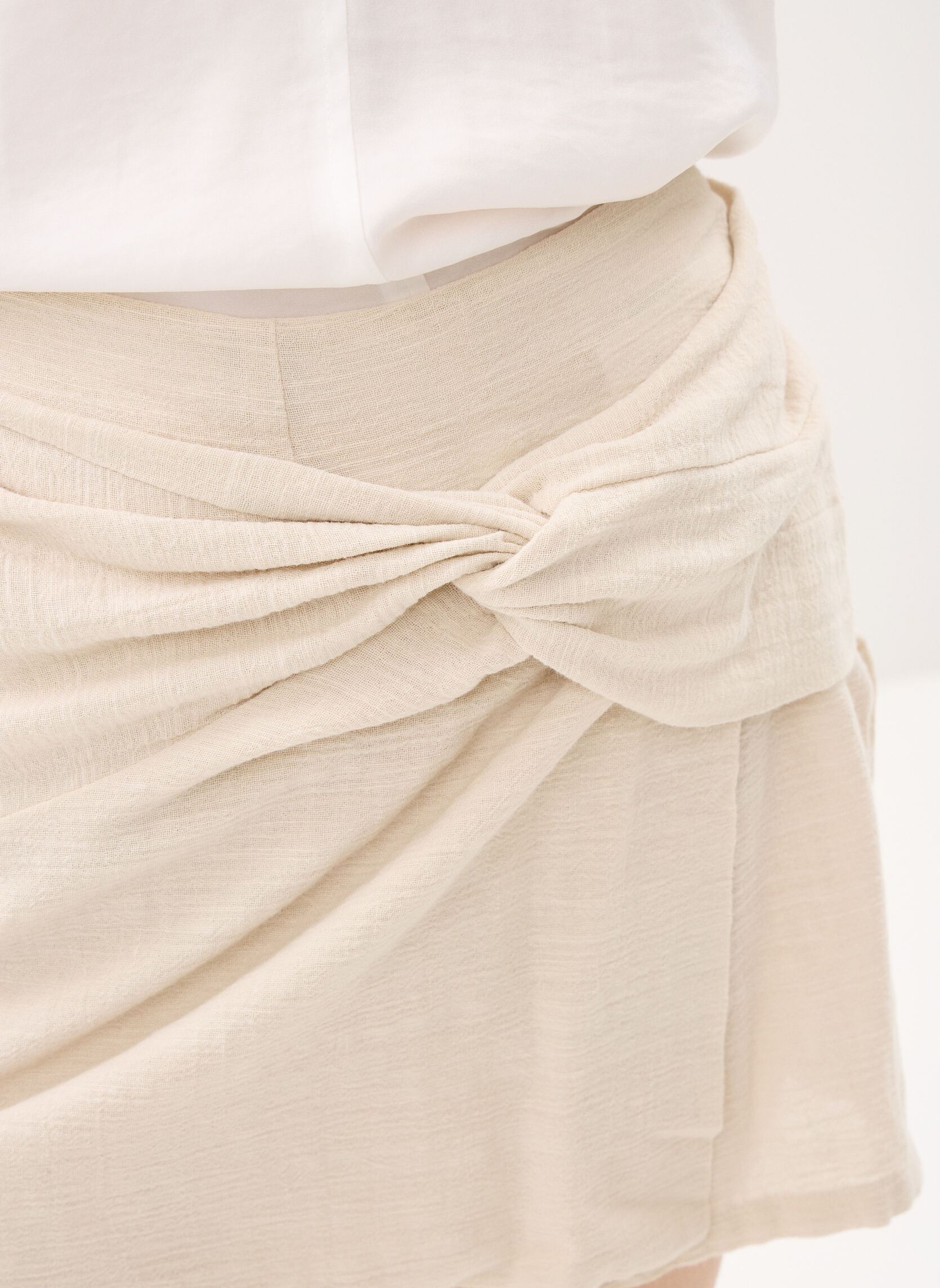 Shorts Pcagnes Hw Skort Wvn Bc femme marron Pieces Shorts Pcagnes Hw Skort Wvn Bc femme marron Natural