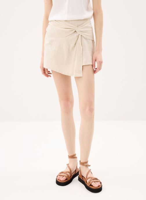 Pieces Shorts Pcagnes Hw Skort Wvn Bc dames bruin