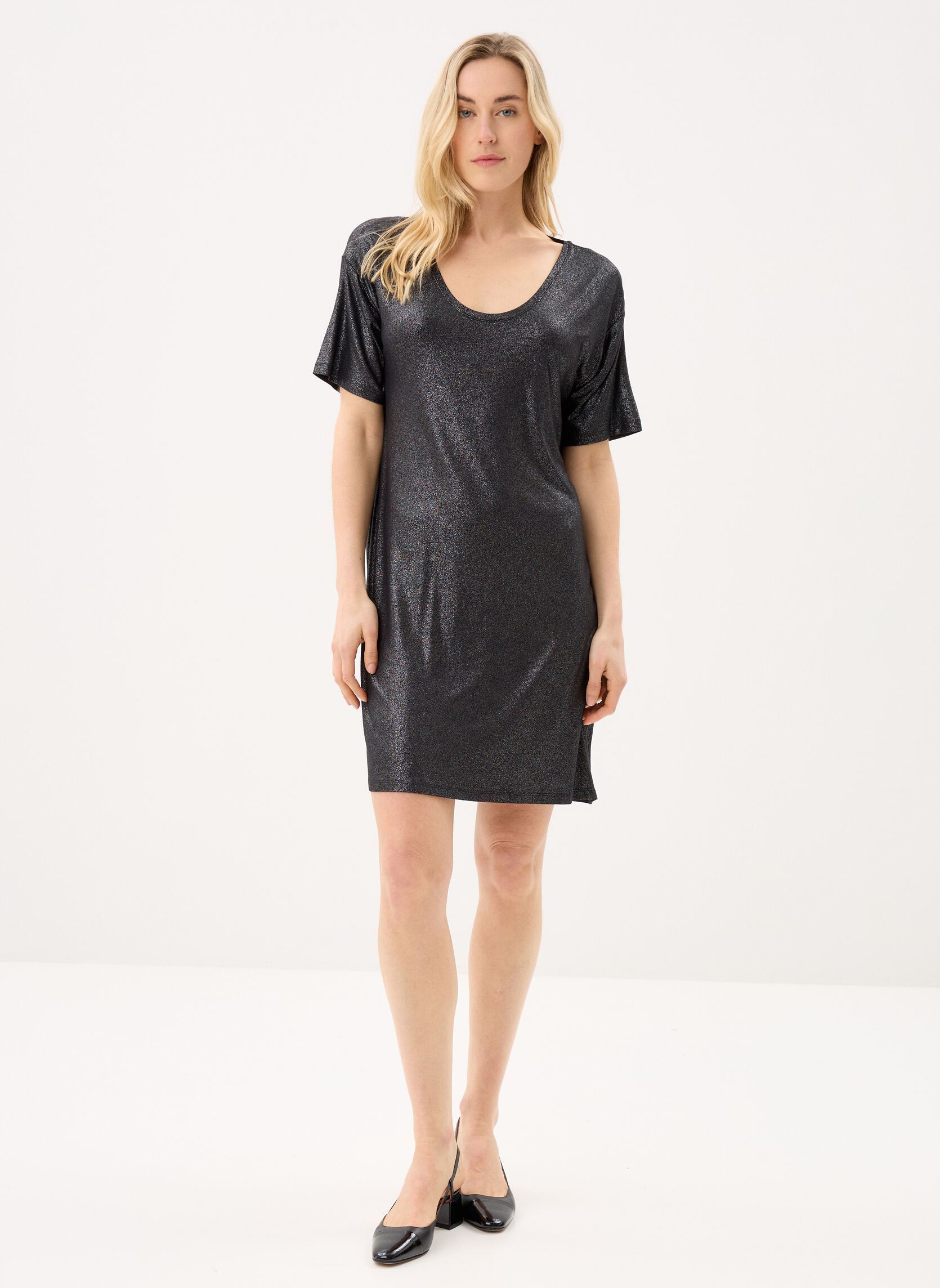 Robes Pcalice Ss Glitter Dress Jrs Noos Bc femme noir Pieces Robes Pcalice Ss Glitter Dress Jrs Noos Bc femme noir BLACK