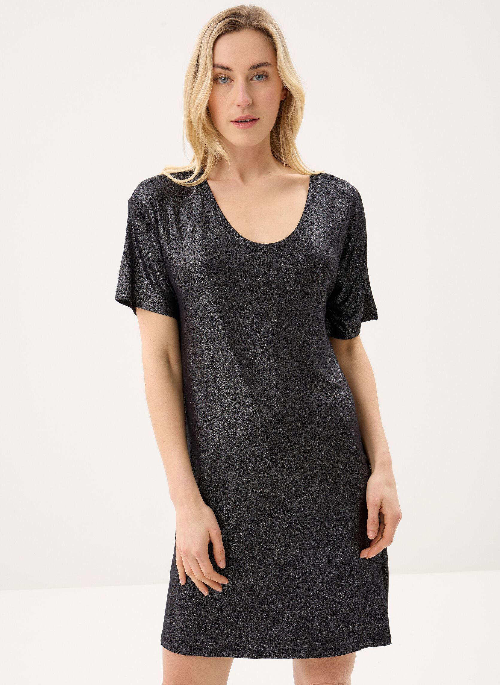 Robes Pcalice Ss Glitter Dress Jrs Noos Bc femme noir Pieces Robes Pcalice Ss Glitter Dress Jrs Noos Bc femme noir BLACK