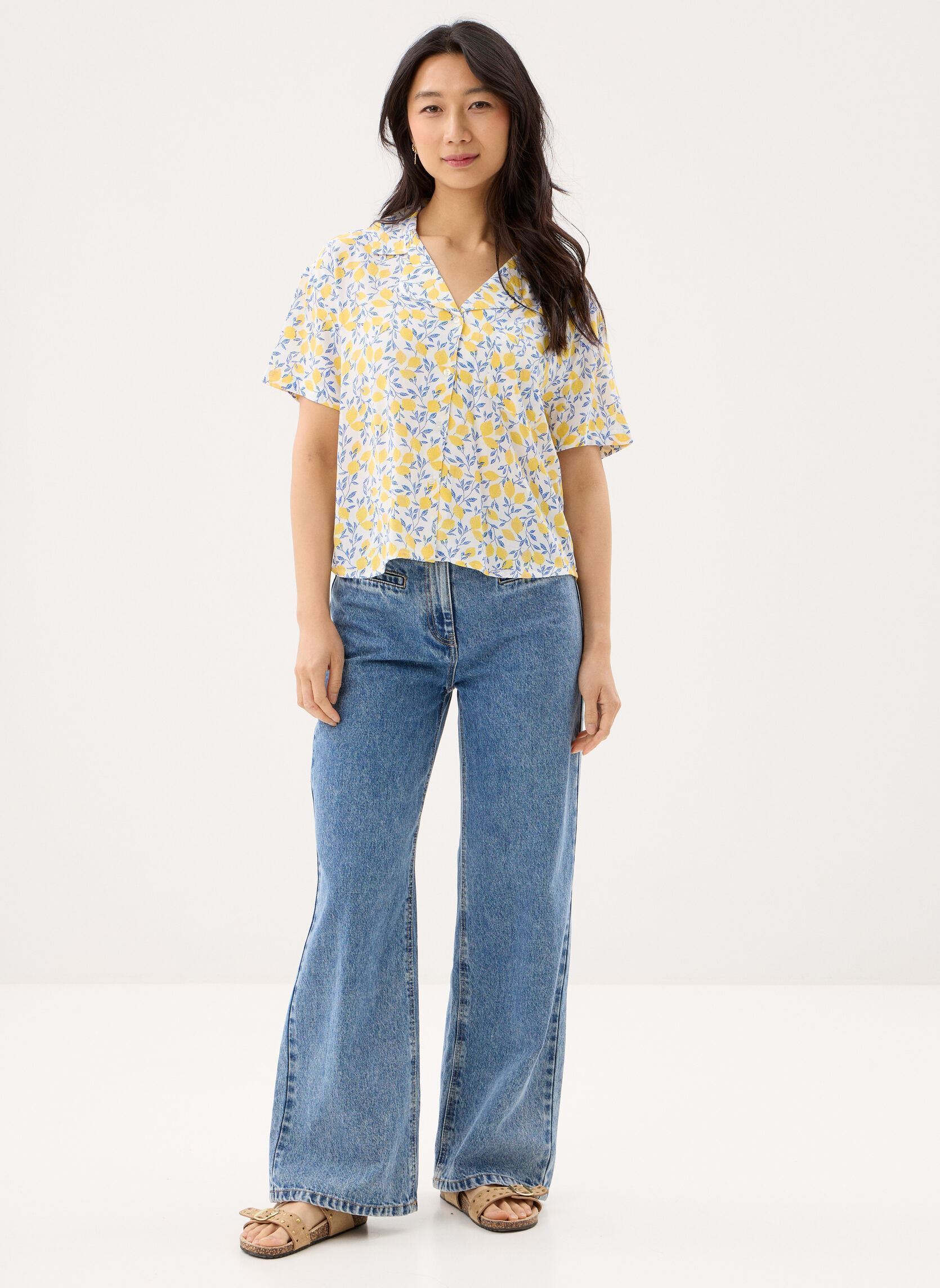 Hemden Pcbarri 2/4 Shirt Wvn Msa Bc damen weiß Pieces Hemden Pcbarri 2/4 Shirt Wvn Msa Bc damen weiß Cloud Dancer