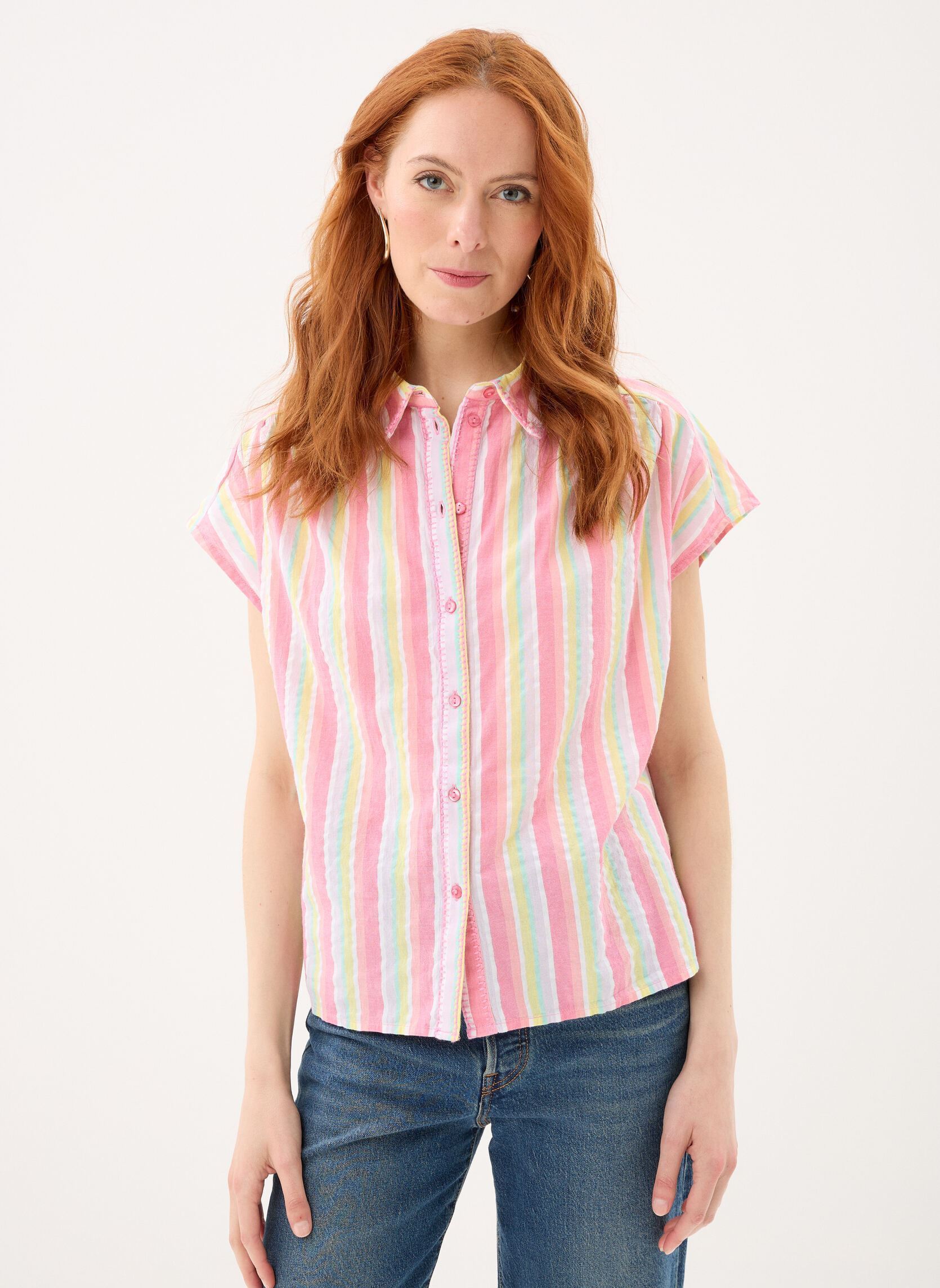 Hemden Pcbatithana Ss Wvn Shirt Fc damen weiß Pieces Hemden Pcbatithana Ss Wvn Shirt Fc damen weiß Cloud Dancer