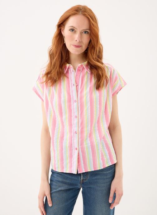 Pieces Hemden Pcbatithana Ss Wvn Shirt Fc damen weiß