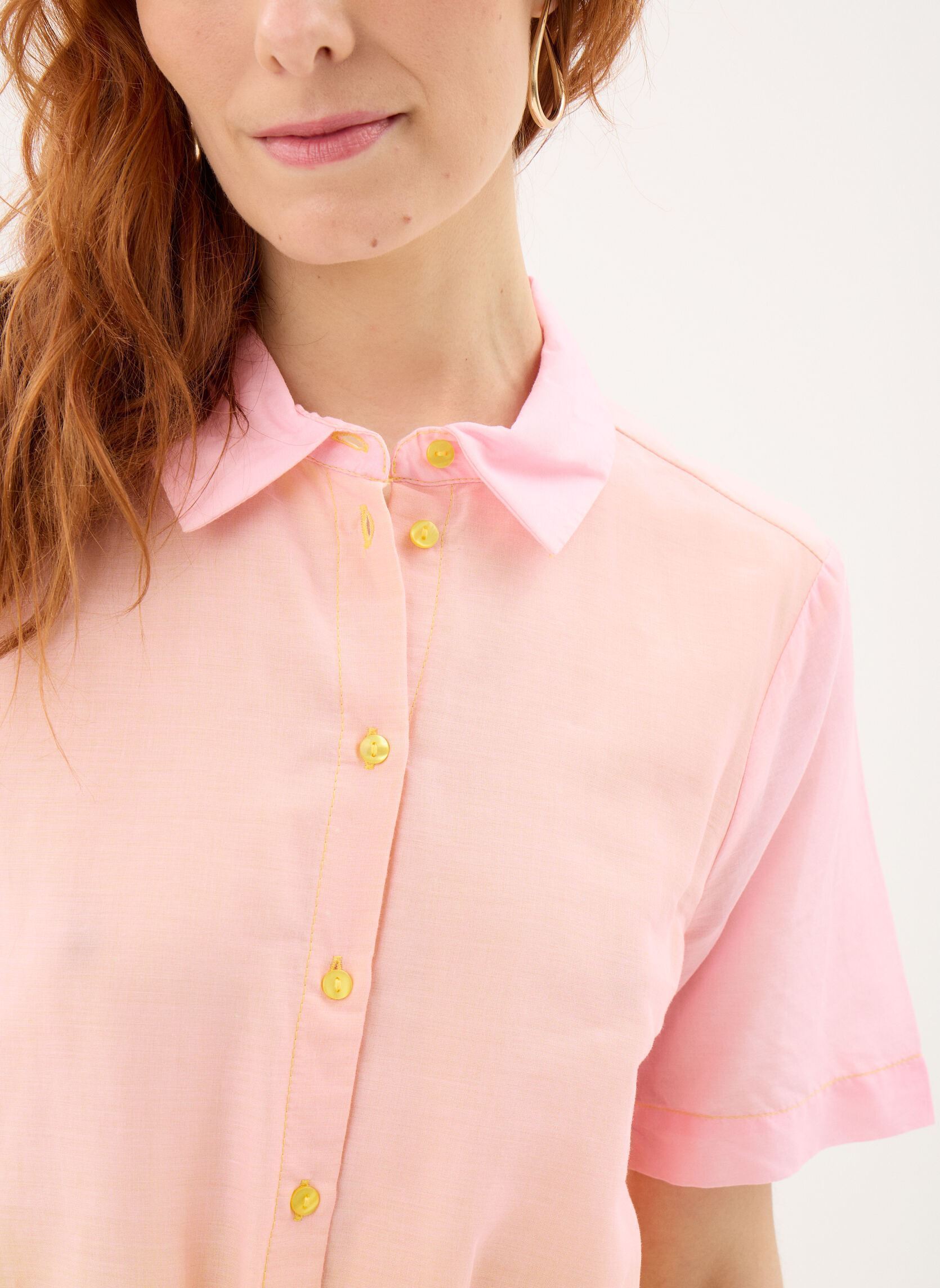 Hemdkleider Pcbibiane Ss Short Wvn Dress Fc Bc damen rosa Pieces Hemdkleider Pcbibiane Ss Short Wvn Dress Fc Bc damen rosa ROSEATE SPOONBILL