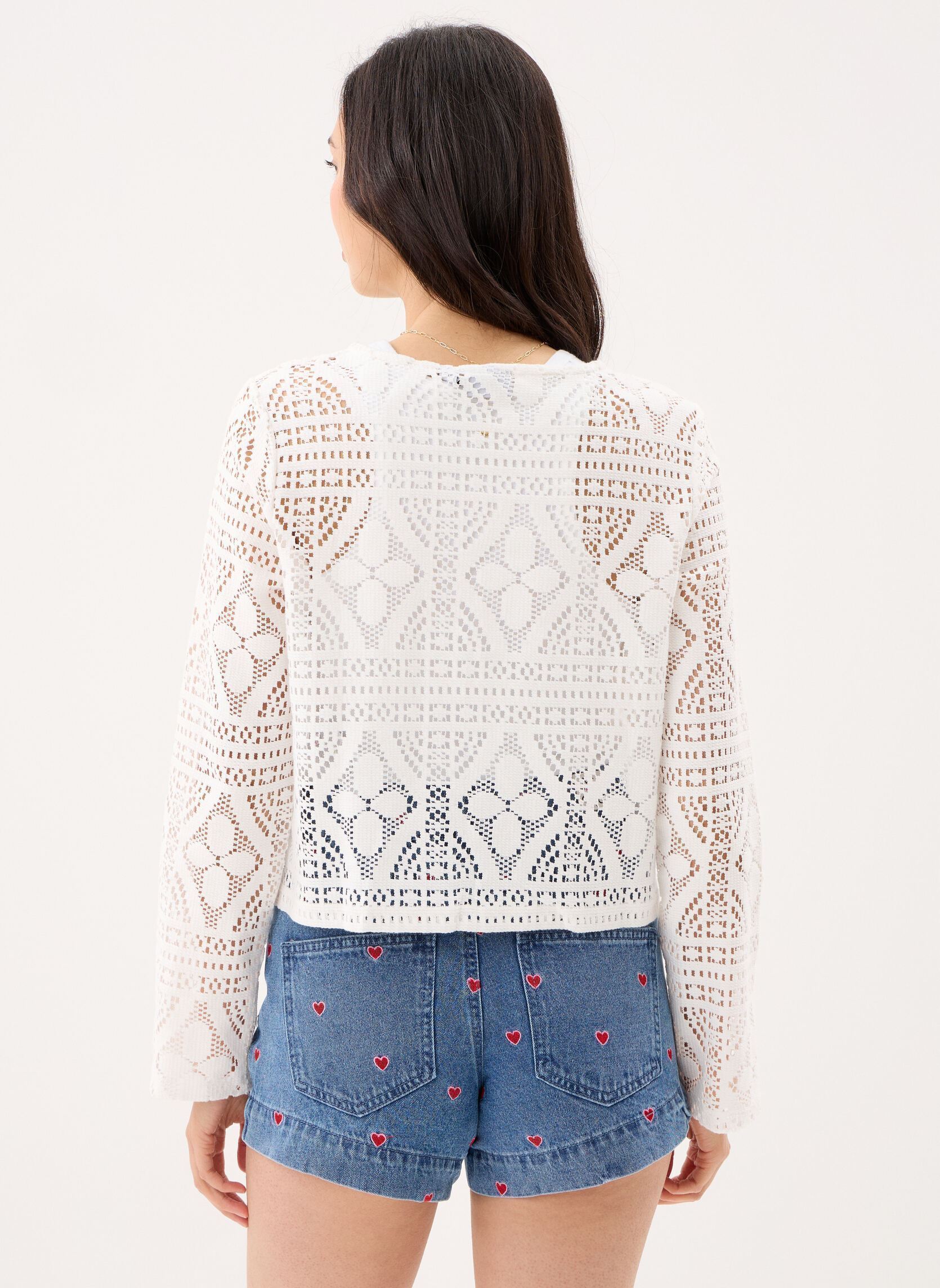 Chalecos Pcbonnie Ls Cardigan Jrs mujer blanco Pieces Chalecos Pcbonnie Ls Cardigan Jrs mujer blanco Cloud Dancer