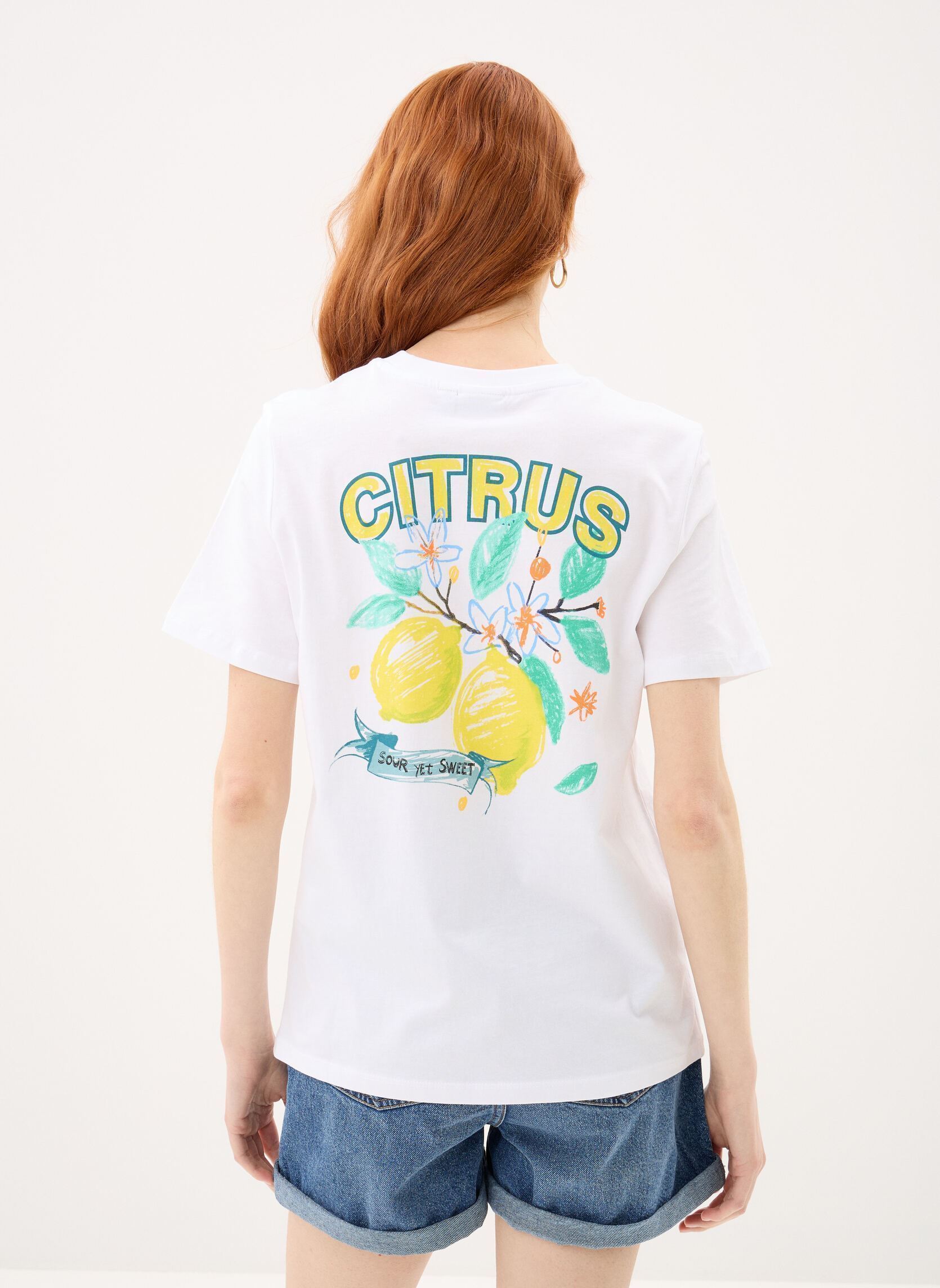 Tee-shirts Pcbrianna Ss Printed T-Shirt Jrs Bc femme blanc Pieces Tee-shirts Pcbrianna Ss Printed T-Shirt Jrs Bc femme blanc Bright white