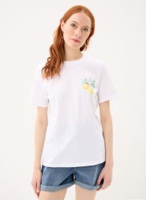 Tee-shirts Pcbrianna Ss Printed T-Shirt Jrs Bc femme blanc Pieces Tee-shirts Pcbrianna Ss Printed T-Shirt Jrs Bc femme blanc Bright white