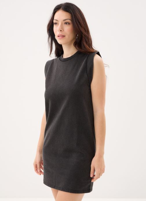 Pieces Jurken Pcchilli Sl Short Washed Dress Fc dames zwart