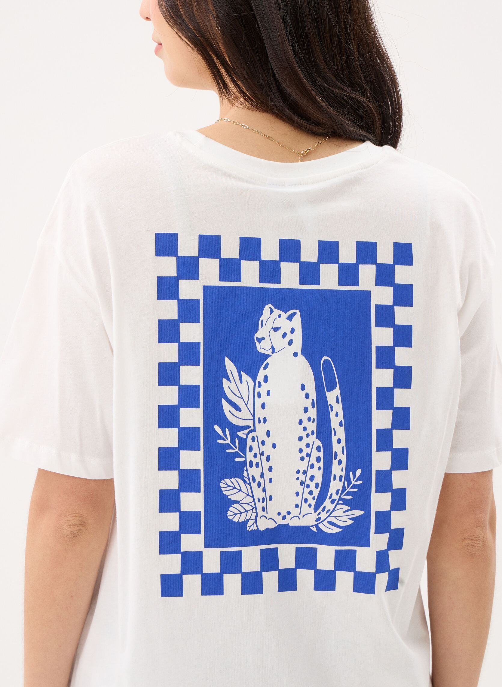 T-shirts Pceloise Ss Print Tee Fc Bc dames wit Pieces T-shirts Pceloise Ss Print Tee Fc Bc dames wit Cloud Dancer