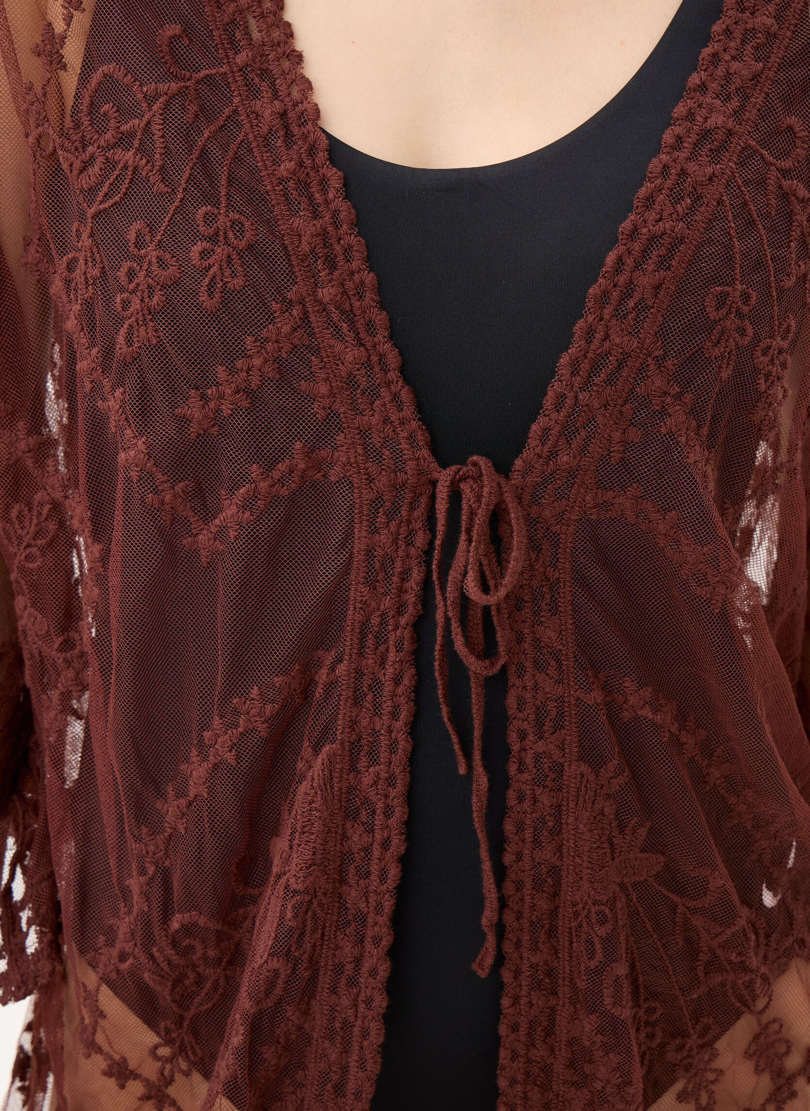 Robes Pckarina Kaftan Wvn femme marron Pieces Robes Pckarina Kaftan Wvn femme marron Deep Mahogany