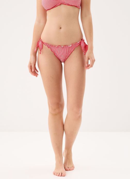 Pieces Bikini-Hose Pckia Frill Tie Edge Bikini Brief Bc damen rot