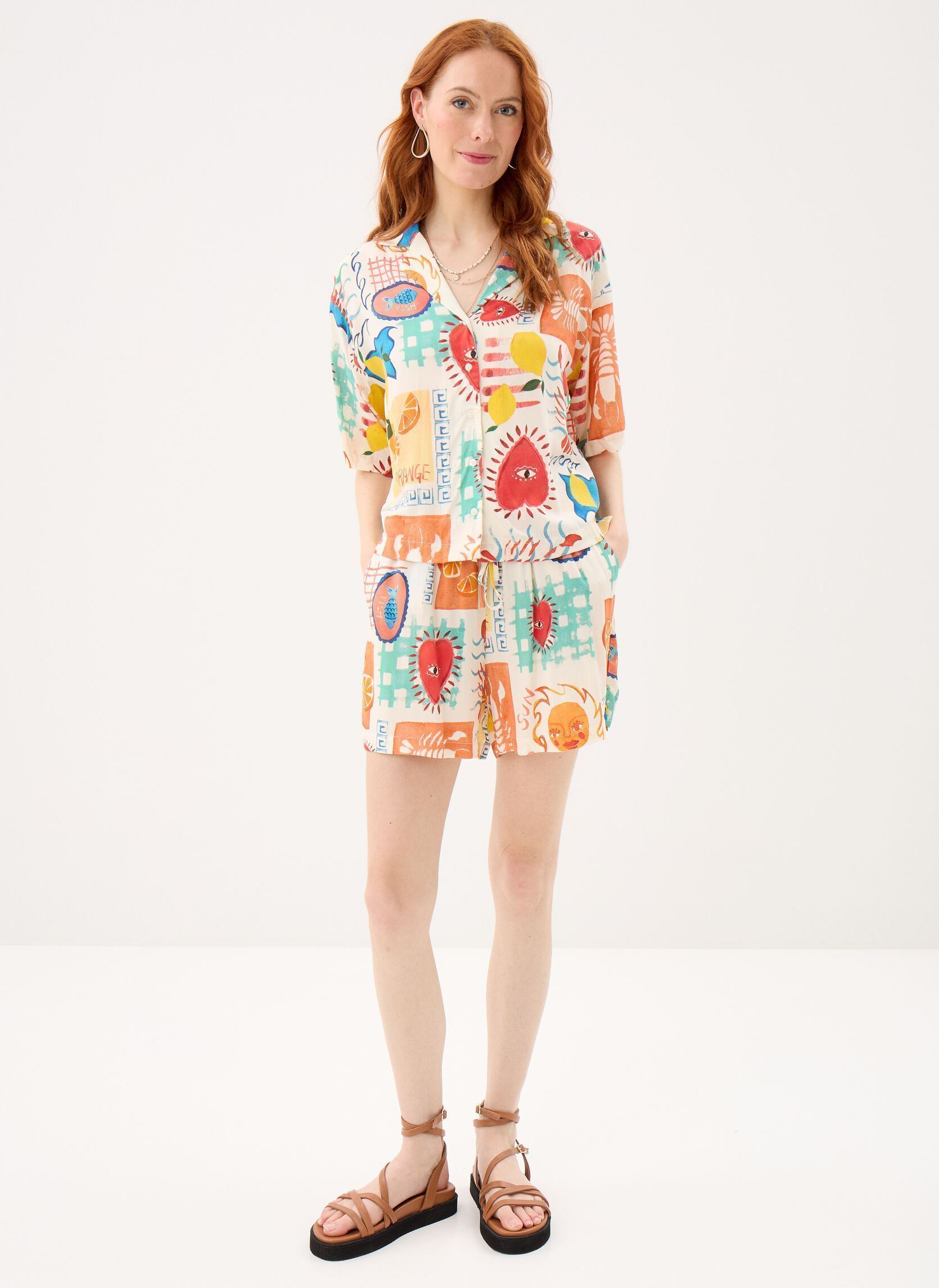 Hemden Pcklarisa Shirt Wvn Bc damen beige Pieces Hemden Pcklarisa Shirt Wvn Bc damen beige Eggnog