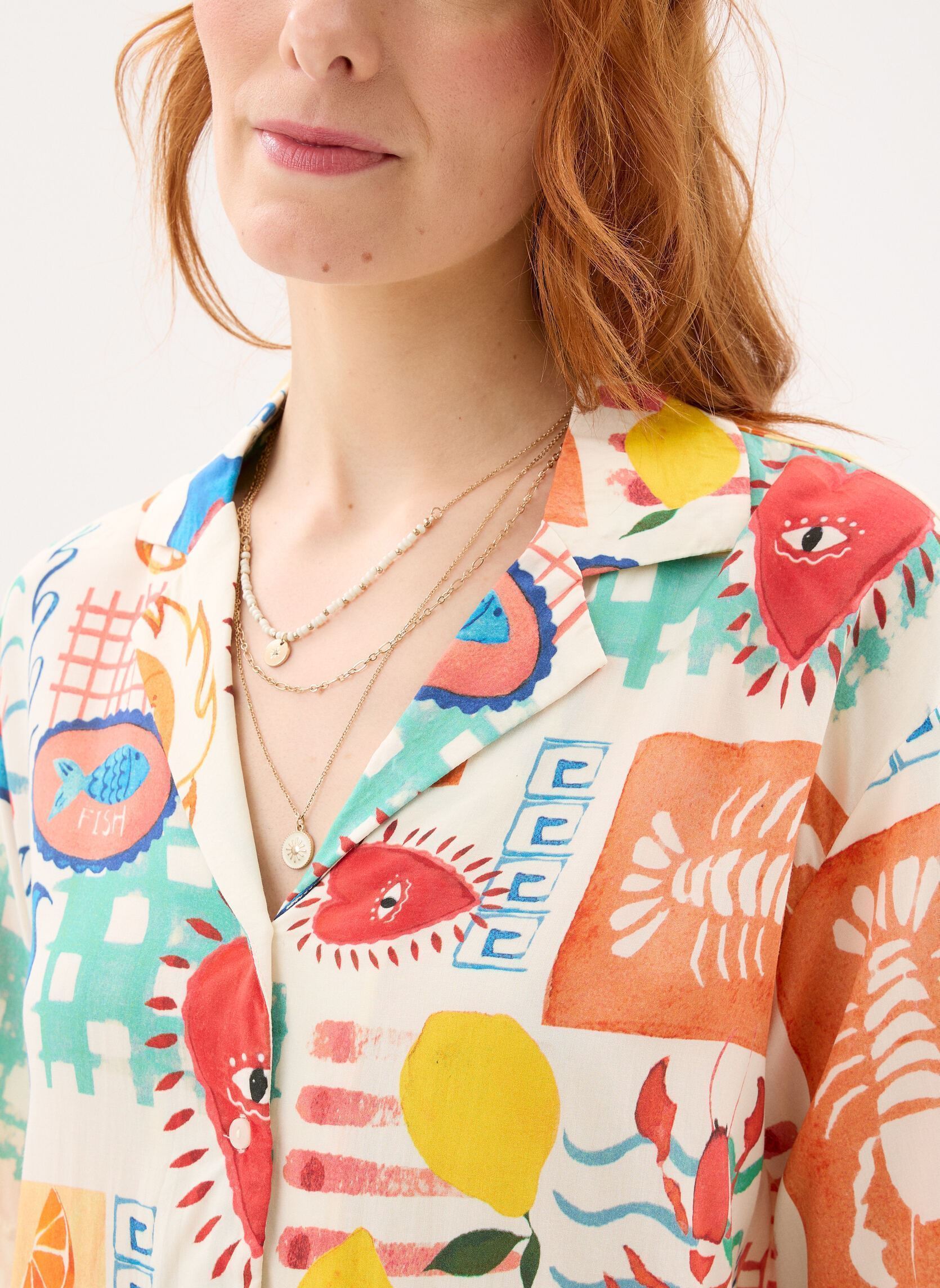 Hemden Pcklarisa Shirt Wvn Bc damen beige Pieces Hemden Pcklarisa Shirt Wvn Bc damen beige Eggnog