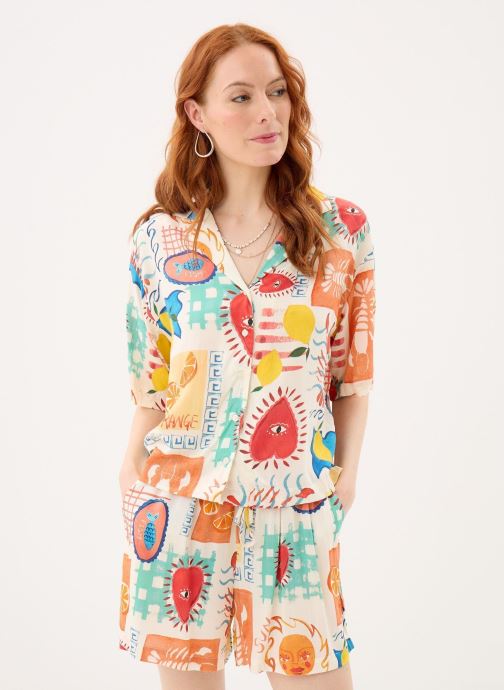 Pieces Chemises Pcklarisa Shirt Wvn Bc femme beige