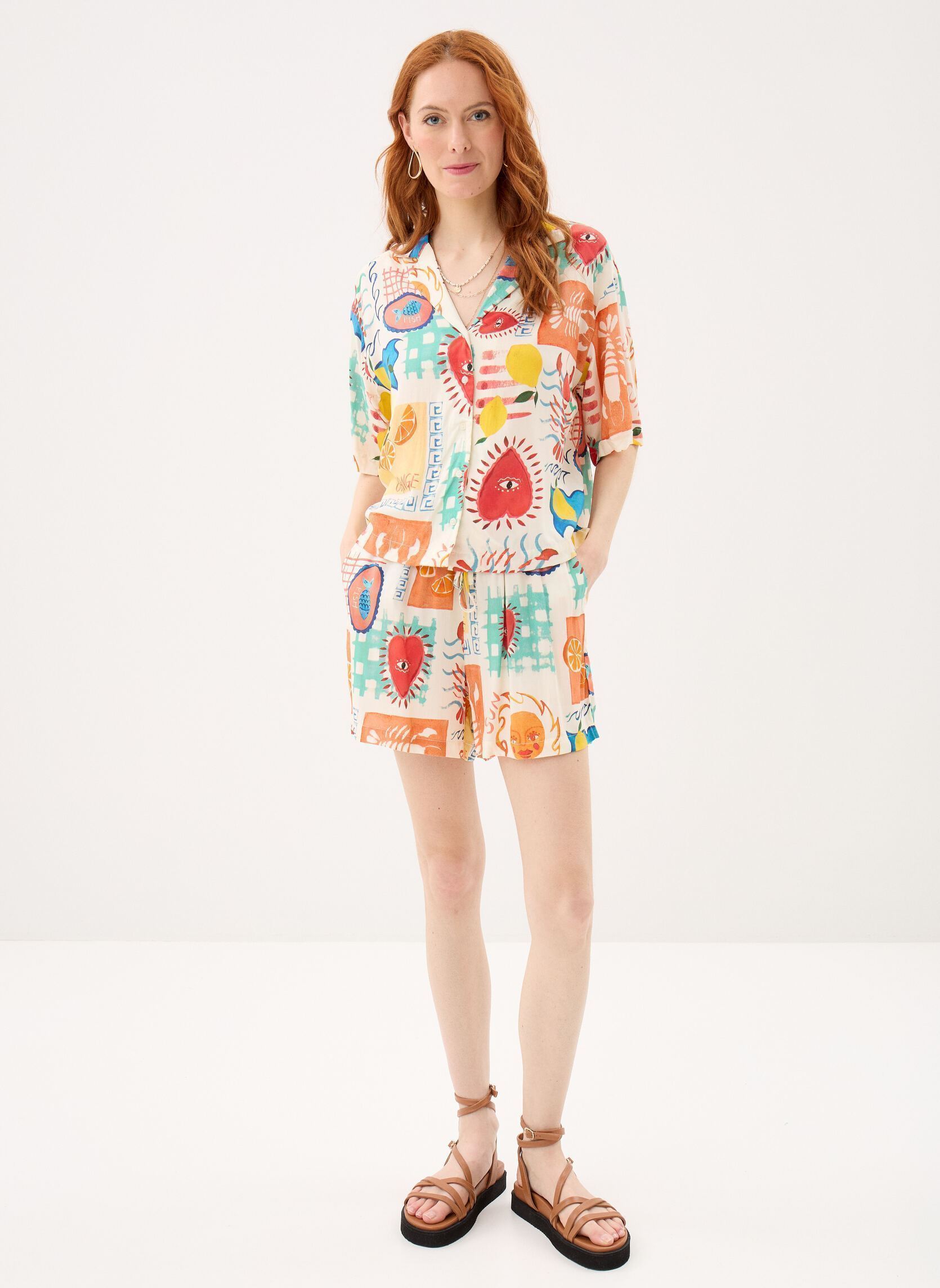 Shorts Pcklarisa Shorts Wvn Bc damen beige Pieces Shorts Pcklarisa Shorts Wvn Bc damen beige Eggnog