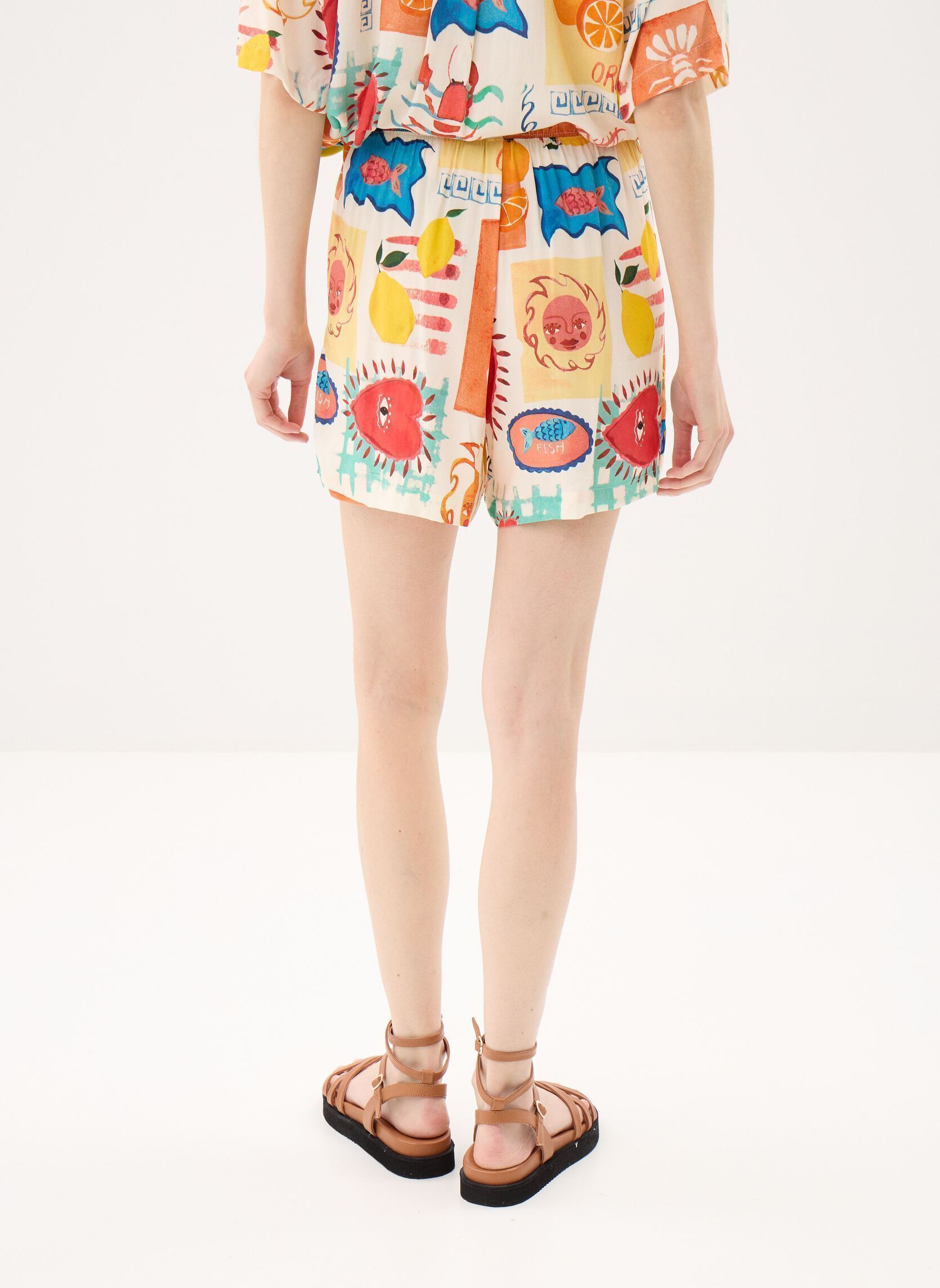 Shorts Pcklarisa Shorts Wvn Bc damen beige Pieces Shorts Pcklarisa Shorts Wvn Bc damen beige Eggnog