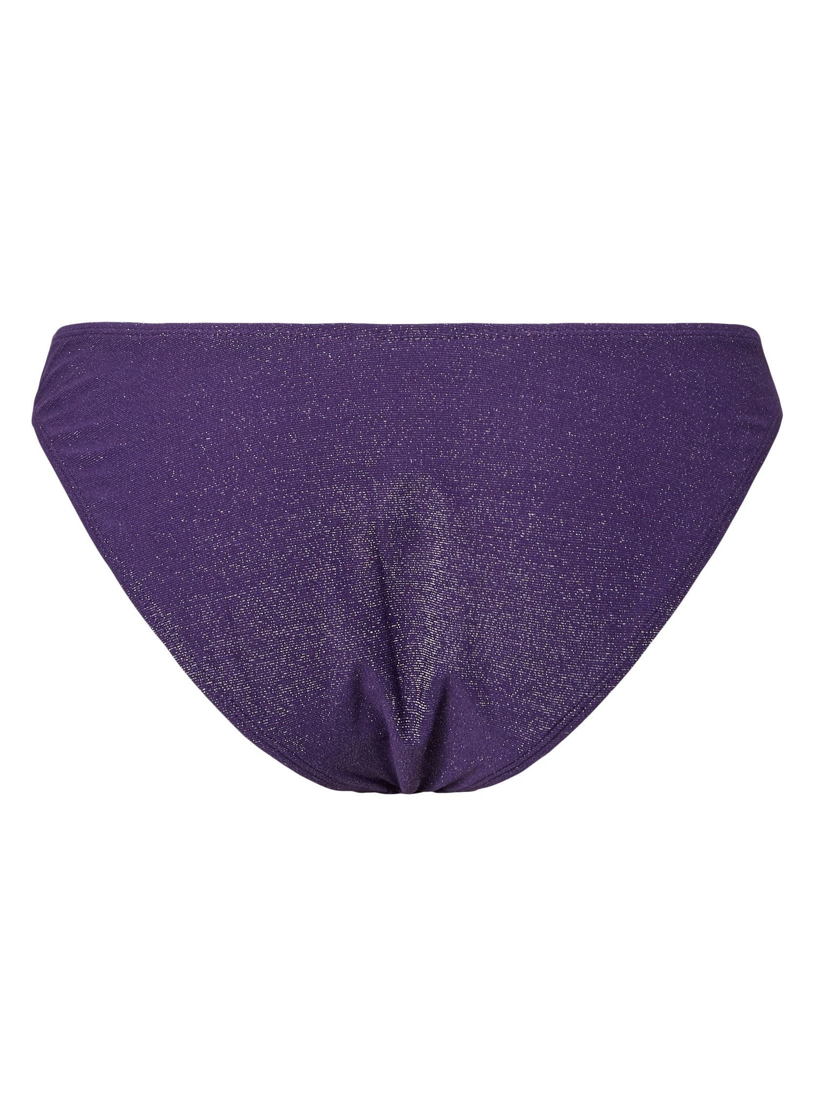 Bas de maillot culotte Pclaomi Lurex Bikini Ring Brief femme violet Pieces Bas de maillot culotte Pclaomi Lurex Bikini Ring Brief femme violet Acai