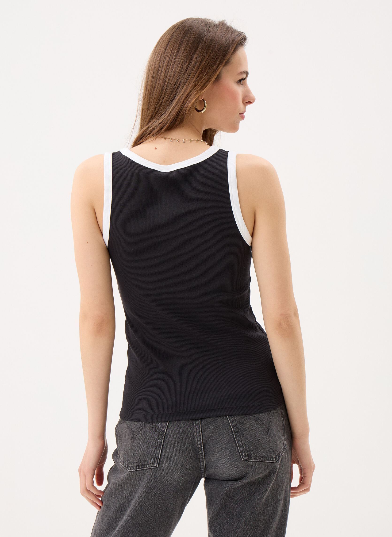 Débardeurs Pcmay Tank Top Jrs Noos Bc femme noir Pieces Débardeurs Pcmay Tank Top Jrs Noos Bc femme noir Black