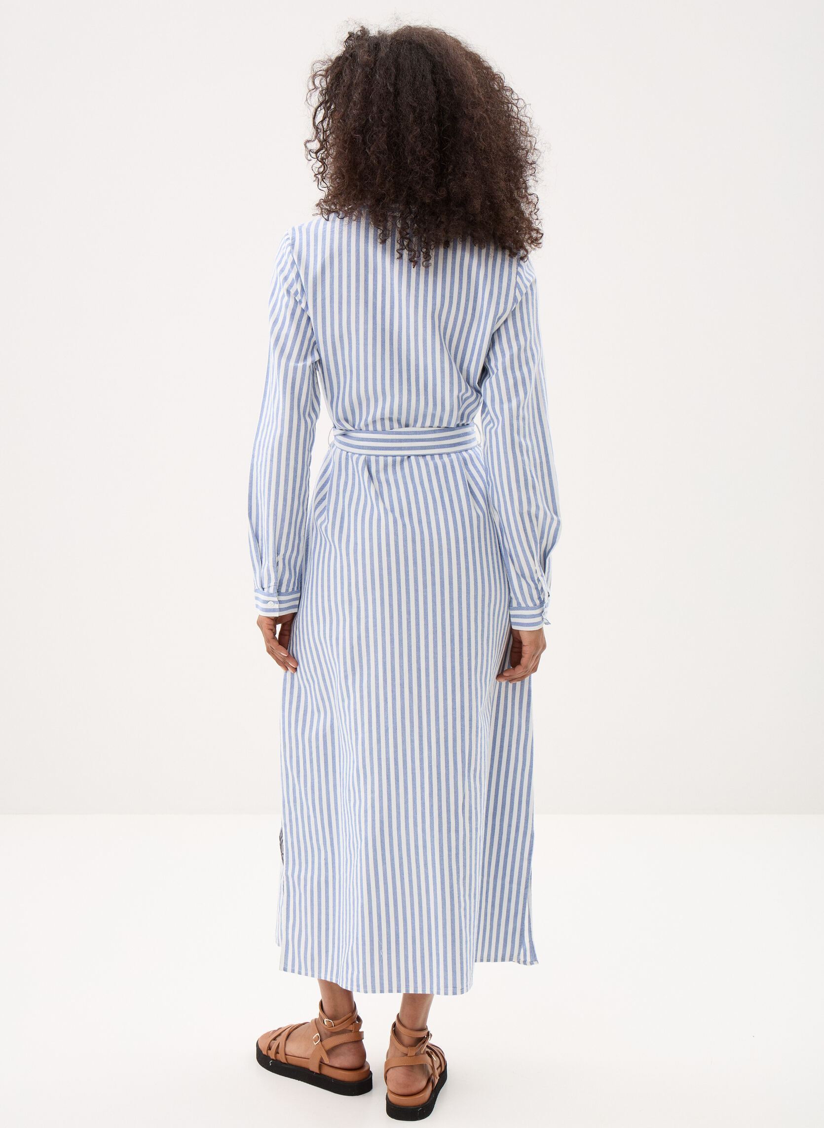 Hemdkleider Pcmirini Ls Shirt Dress Fc damen weiß Pieces Hemdkleider Pcmirini Ls Shirt Dress Fc damen weiß Bright white