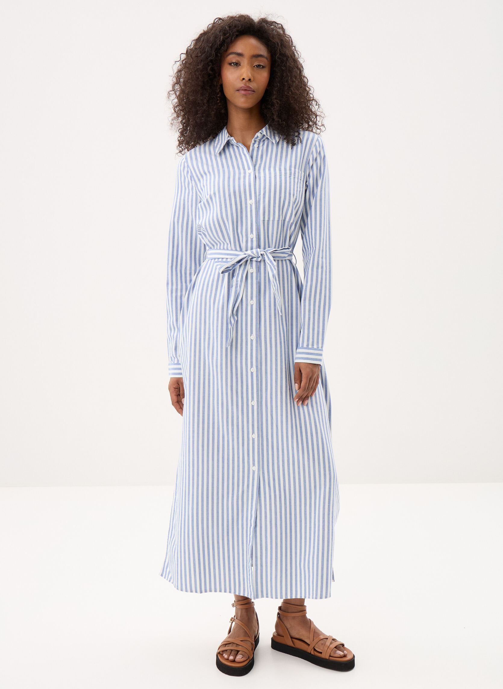 Hemdkleider Pcmirini Ls Shirt Dress Fc damen weiß Pieces Hemdkleider Pcmirini Ls Shirt Dress Fc damen weiß Bright white