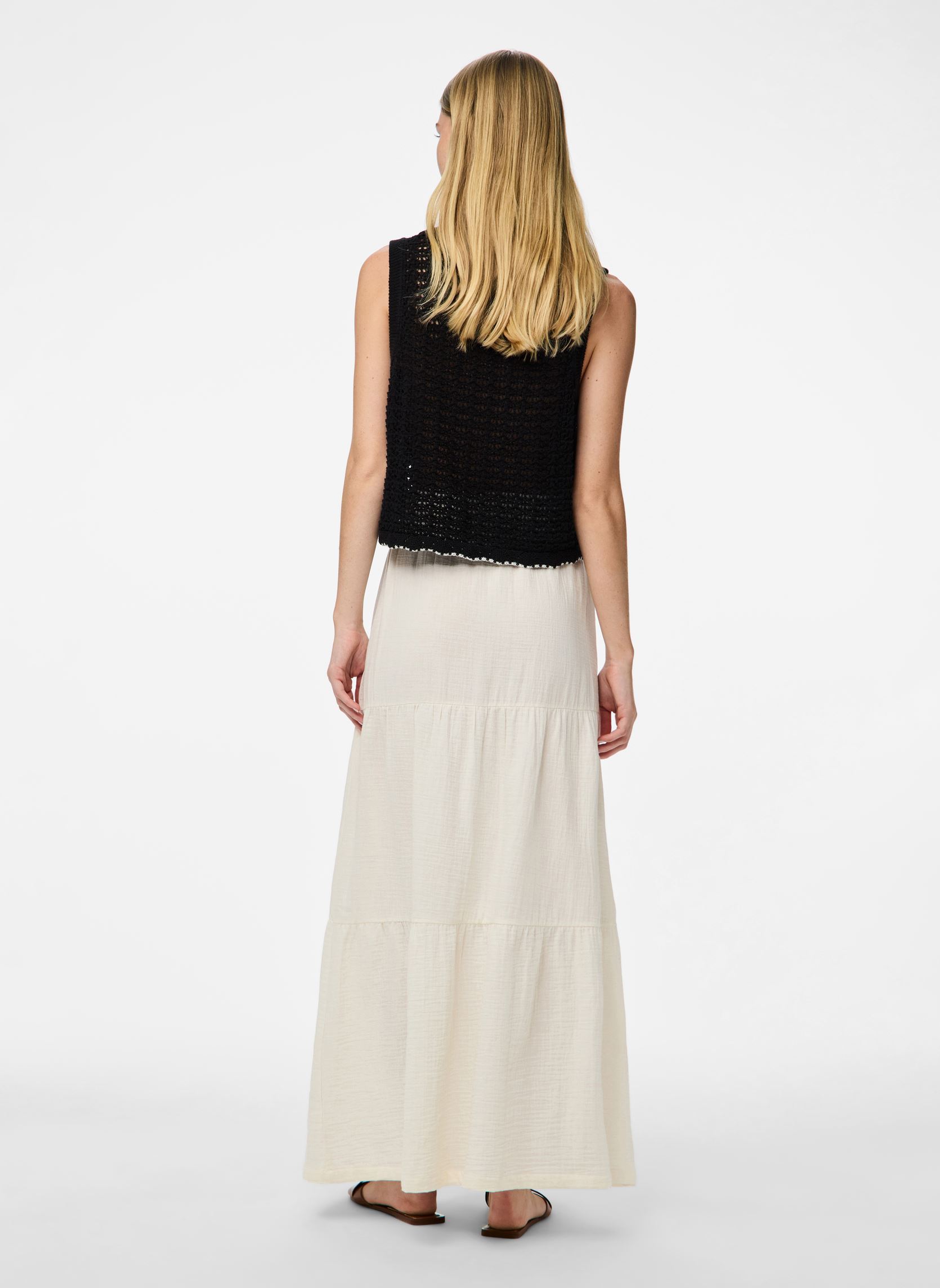 Lange Röcke Pcsikka Hw Maxi Skirt Wvn Noos Bc damen weiß Pieces Lange Röcke Pcsikka Hw Maxi Skirt Wvn Noos Bc damen weiß Cloud Dancer