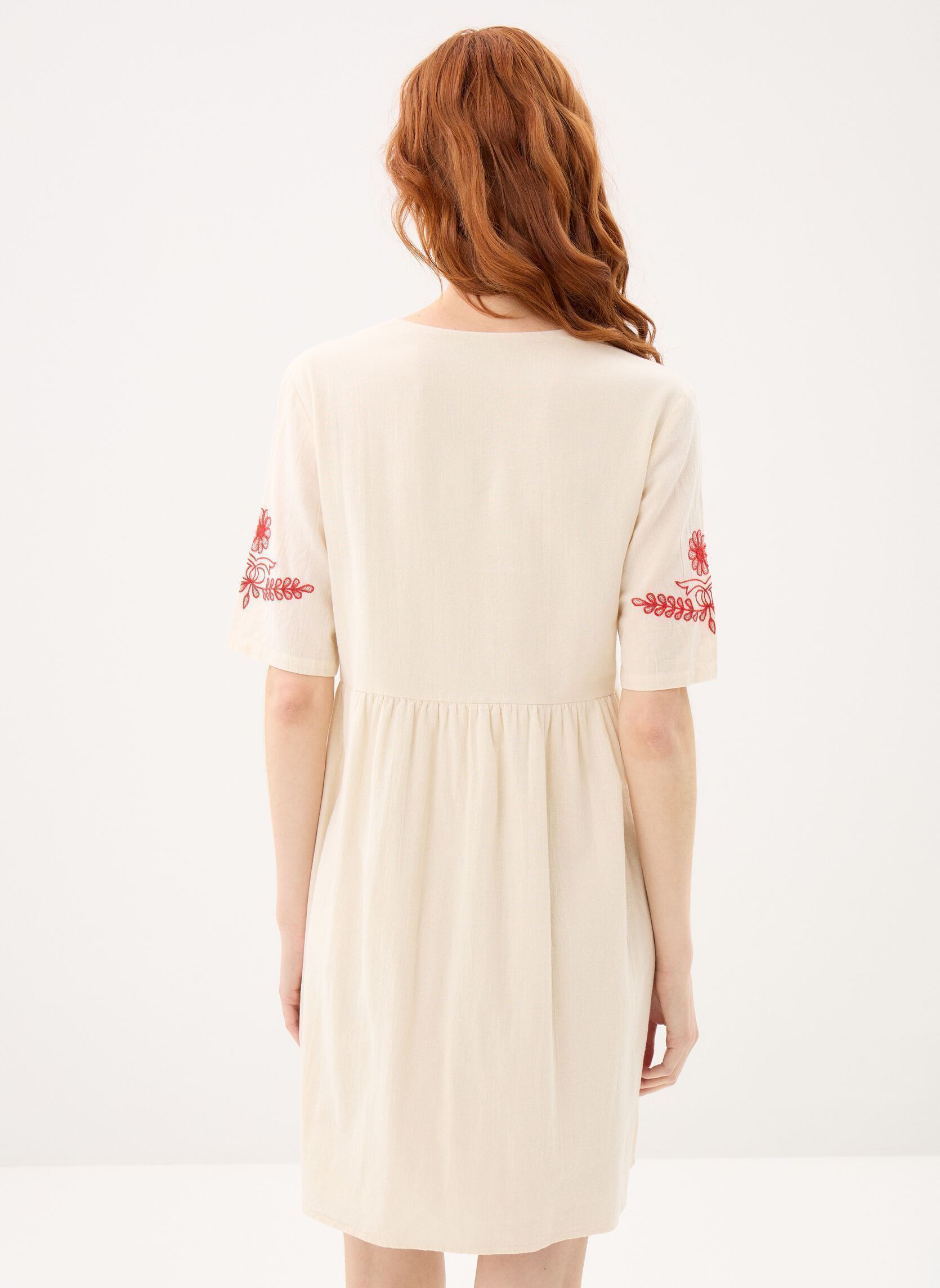 Kleider Pcsilla 2/4 Sleeves Dress Wvn Fc damen beige Pieces Kleider Pcsilla 2/4 Sleeves Dress Wvn Fc damen beige Birch