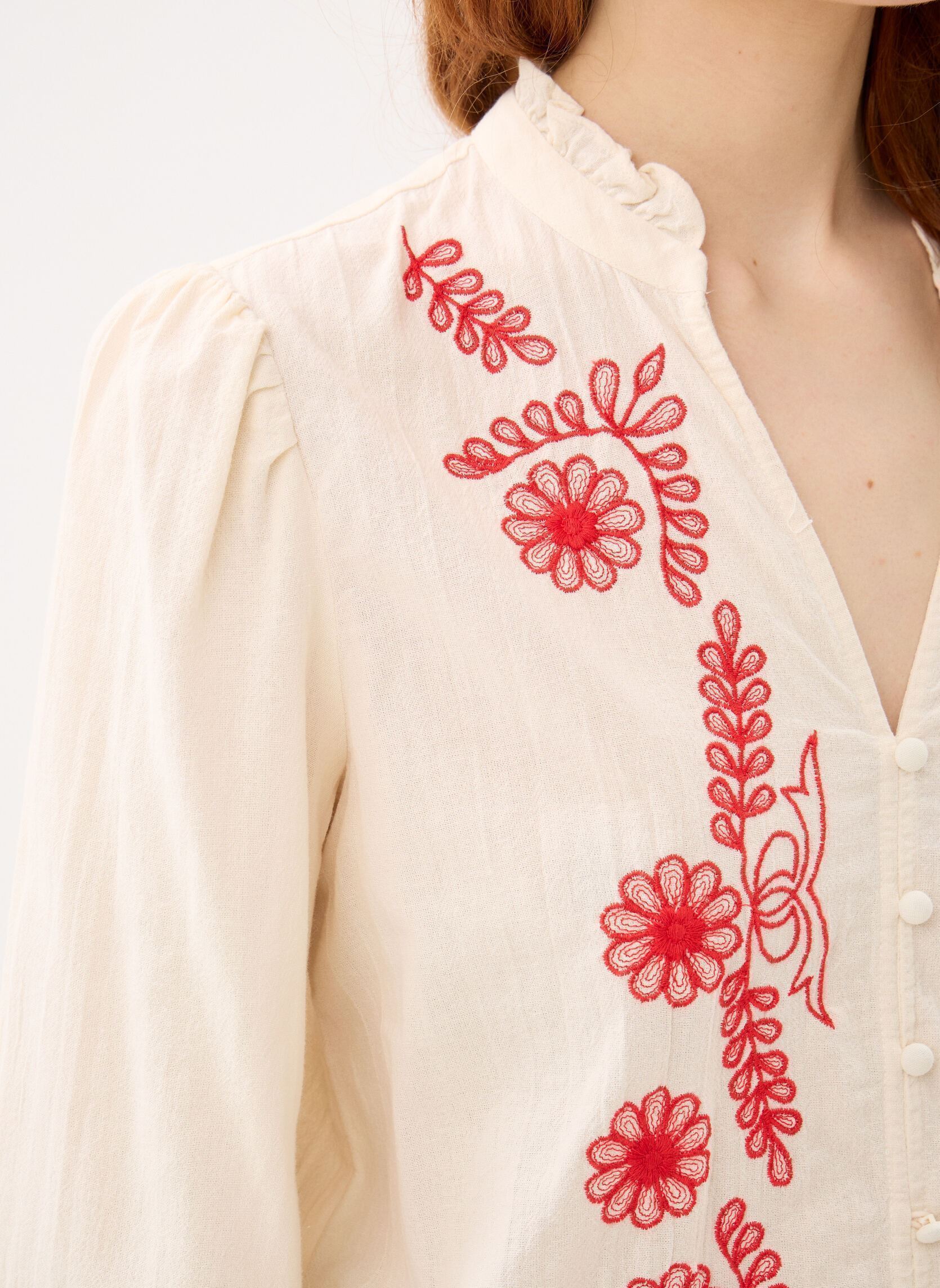 Blouses Pcsilla Ls Shirt Wvn Fc Bc femme beige Pieces Blouses Pcsilla Ls Shirt Wvn Fc Bc femme beige Birch