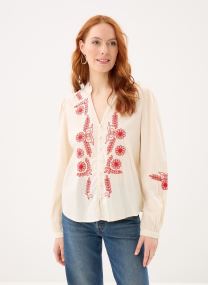 Blouses Pcsilla Ls Shirt Wvn Fc Bc femme beige Pieces Blouses Pcsilla Ls Shirt Wvn Fc Bc femme beige Birch