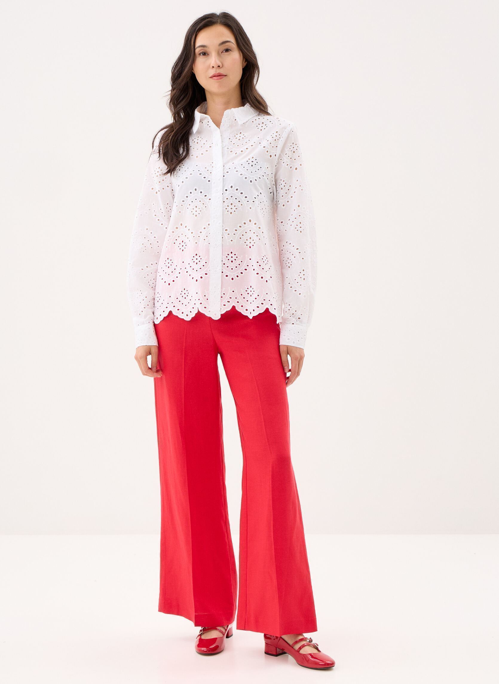 Hemden Pcvilde Ls Shirt Wvn Noos damen weiß Pieces Hemden Pcvilde Ls Shirt Wvn Noos damen weiß Bright white