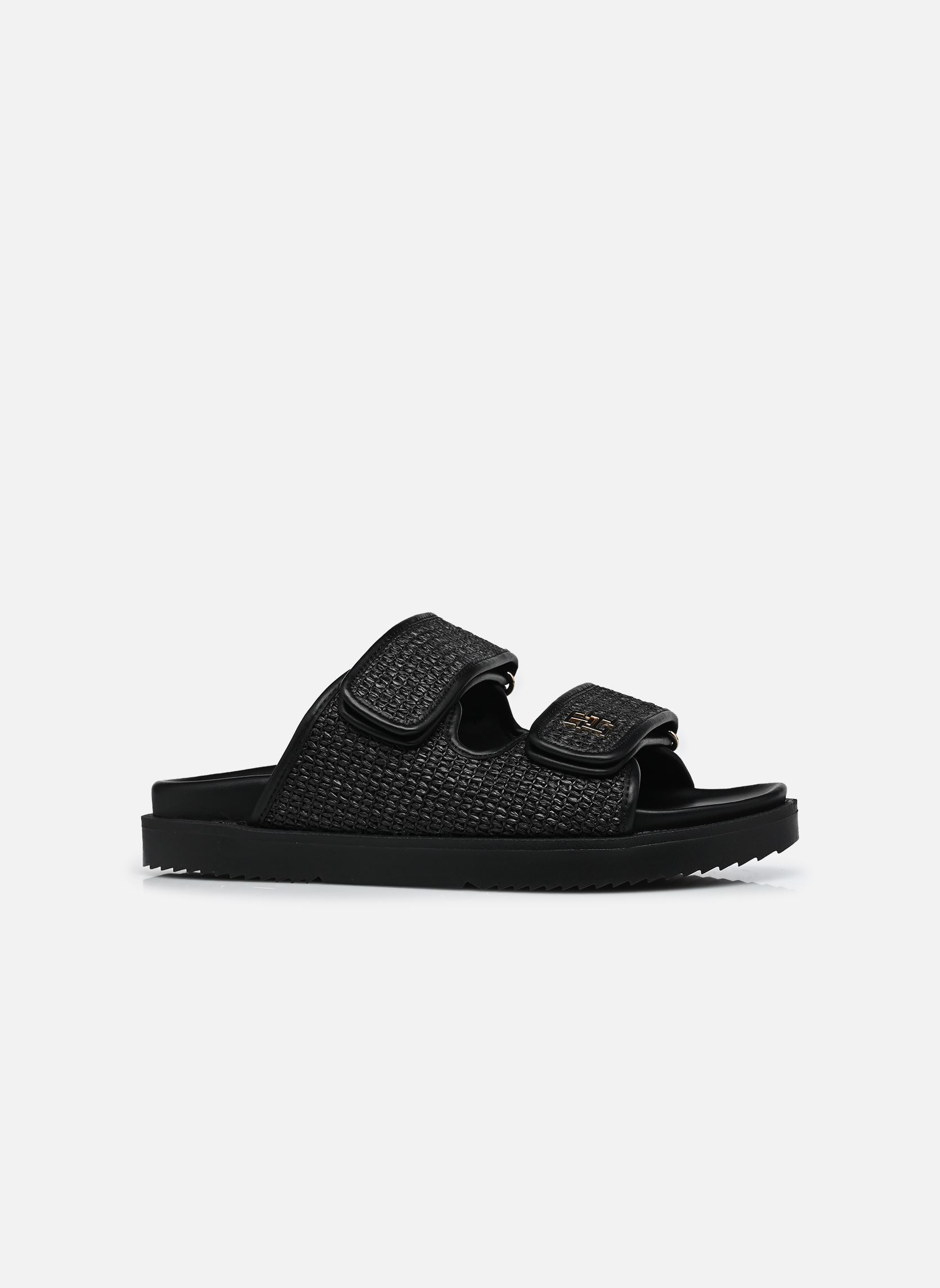 Mules DOUBLE STRAP RAFFIA femme noir Tommy Hilfiger Mules DOUBLE STRAP RAFFIA femme noir BLACK
