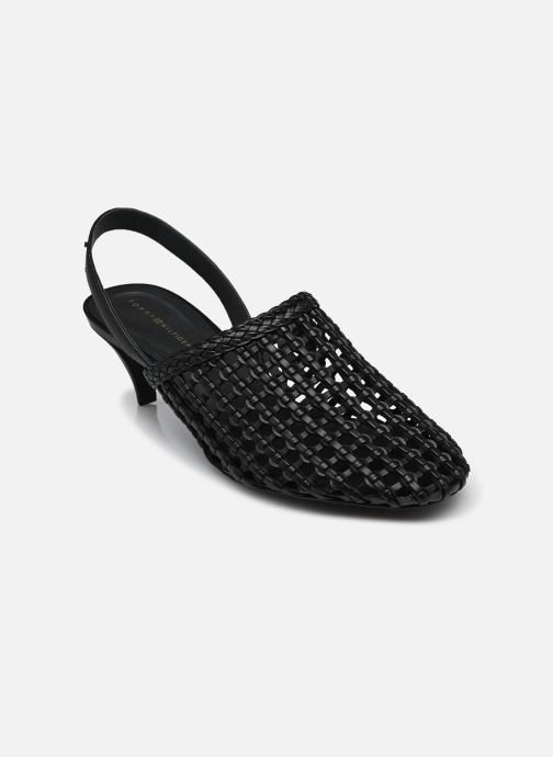 Tommy Hilfiger Escarpins à brides TH WOVEN CLOSED TOE femme noir
