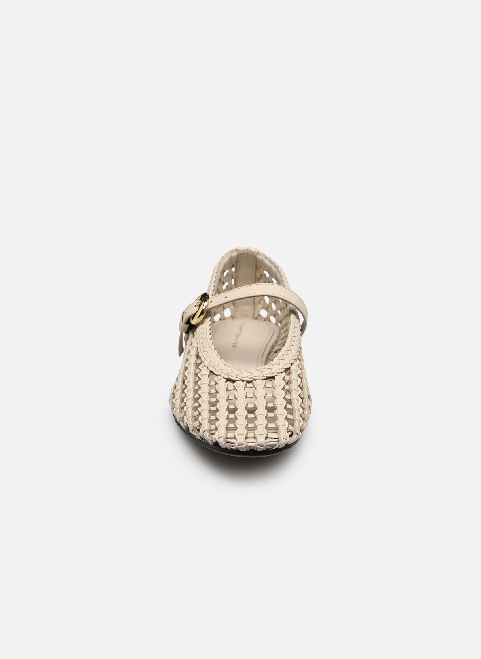 Ballerines classiques WOVEN LEATHER MIX BA femme beige Tommy Hilfiger Ballerines classiques WOVEN LEATHER MIX BA femme beige BEIGE