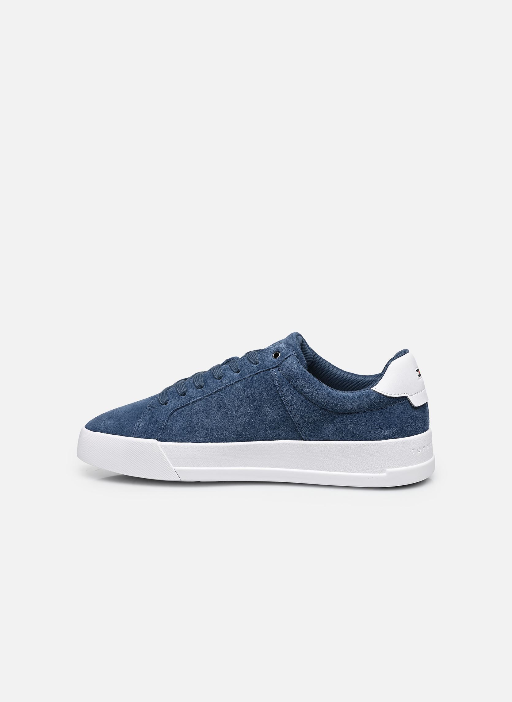 Niedrige Sneaker TH COURT SUEDE herren blau Tommy Hilfiger Niedrige Sneaker TH COURT SUEDE herren blau BLUE