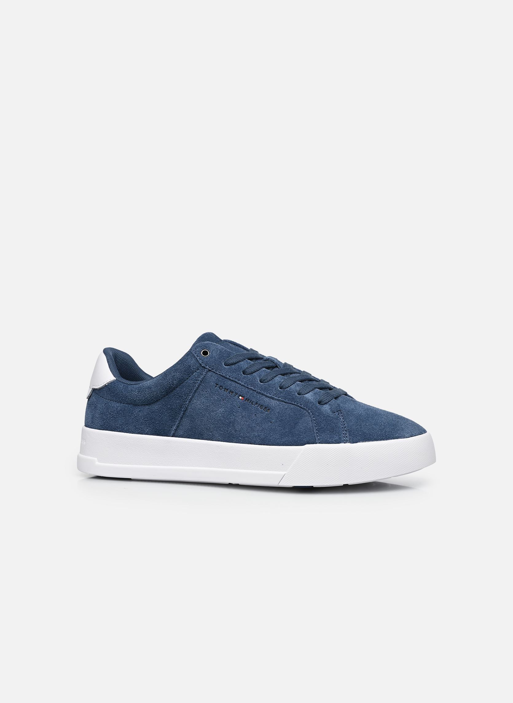 Niedrige Sneaker TH COURT SUEDE herren blau Tommy Hilfiger Niedrige Sneaker TH COURT SUEDE herren blau BLUE