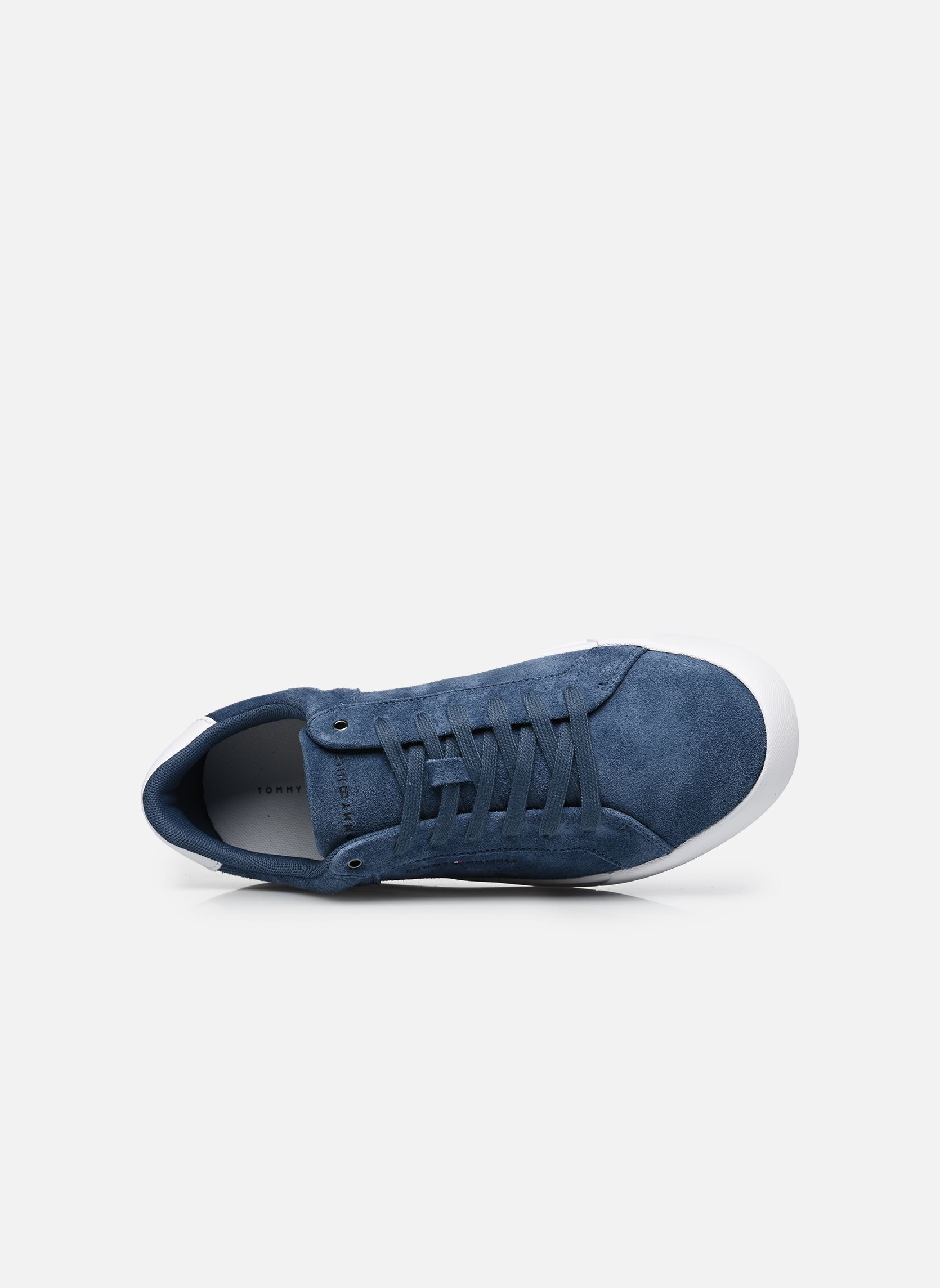 Niedrige Sneaker TH COURT SUEDE herren blau Tommy Hilfiger Niedrige Sneaker TH COURT SUEDE herren blau BLUE