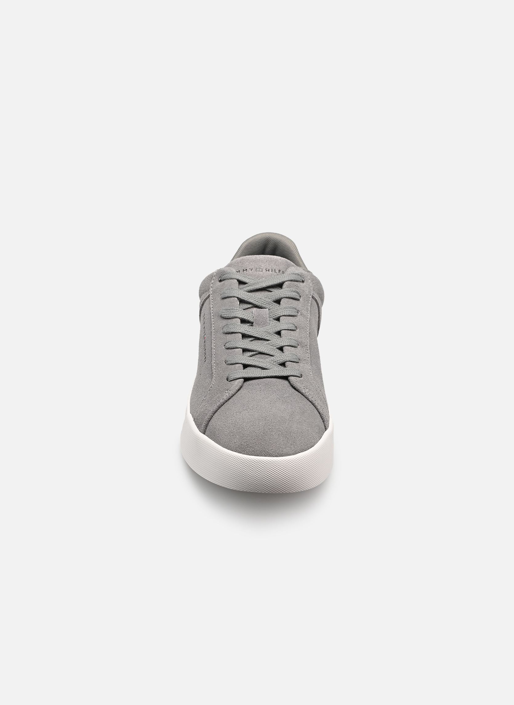 Niedrige Sneaker TH COURT SUEDE herren grau Tommy Hilfiger Niedrige Sneaker TH COURT SUEDE herren grau GREY