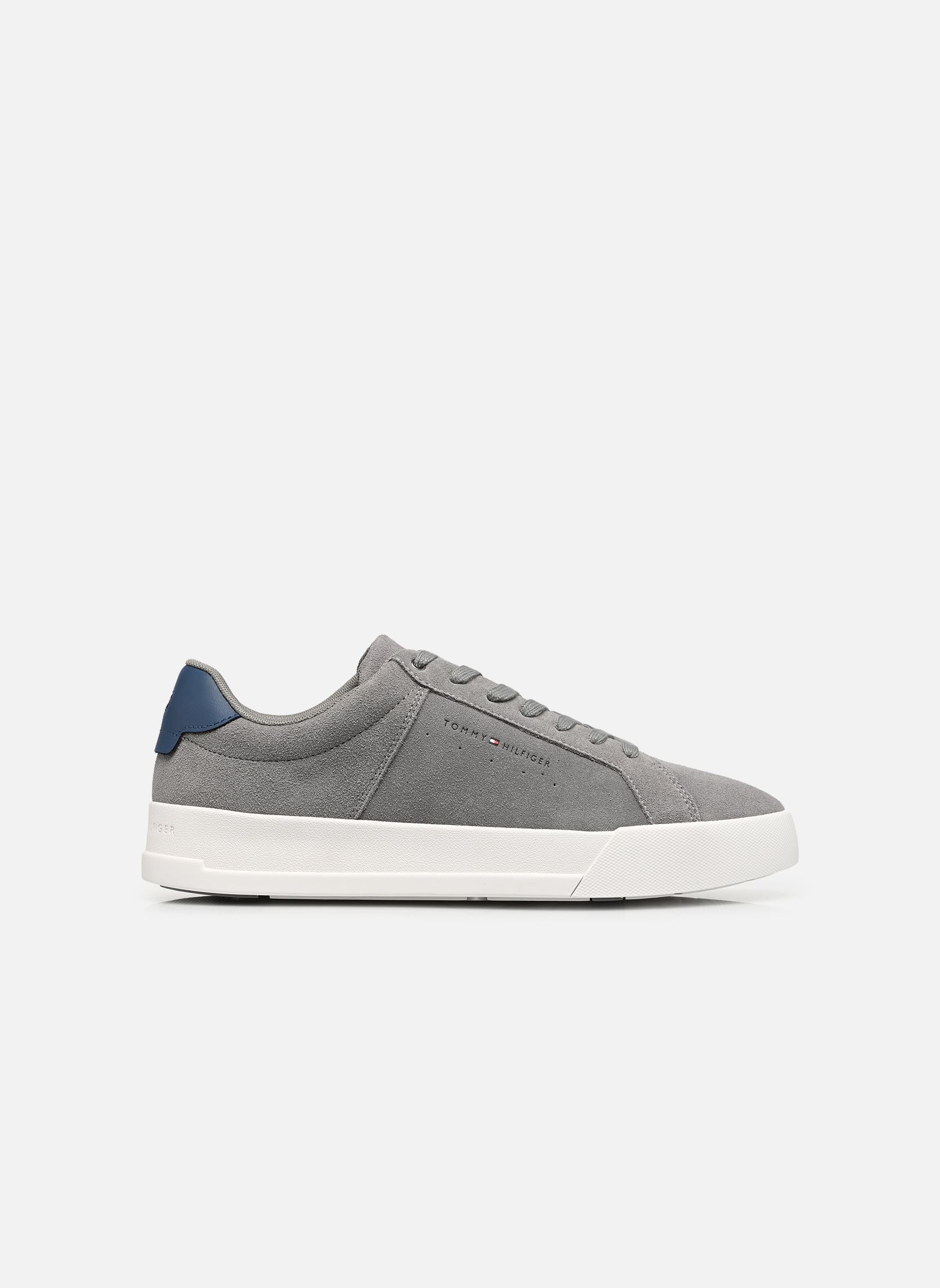 Niedrige Sneaker TH COURT SUEDE herren grau Tommy Hilfiger Niedrige Sneaker TH COURT SUEDE herren grau GREY