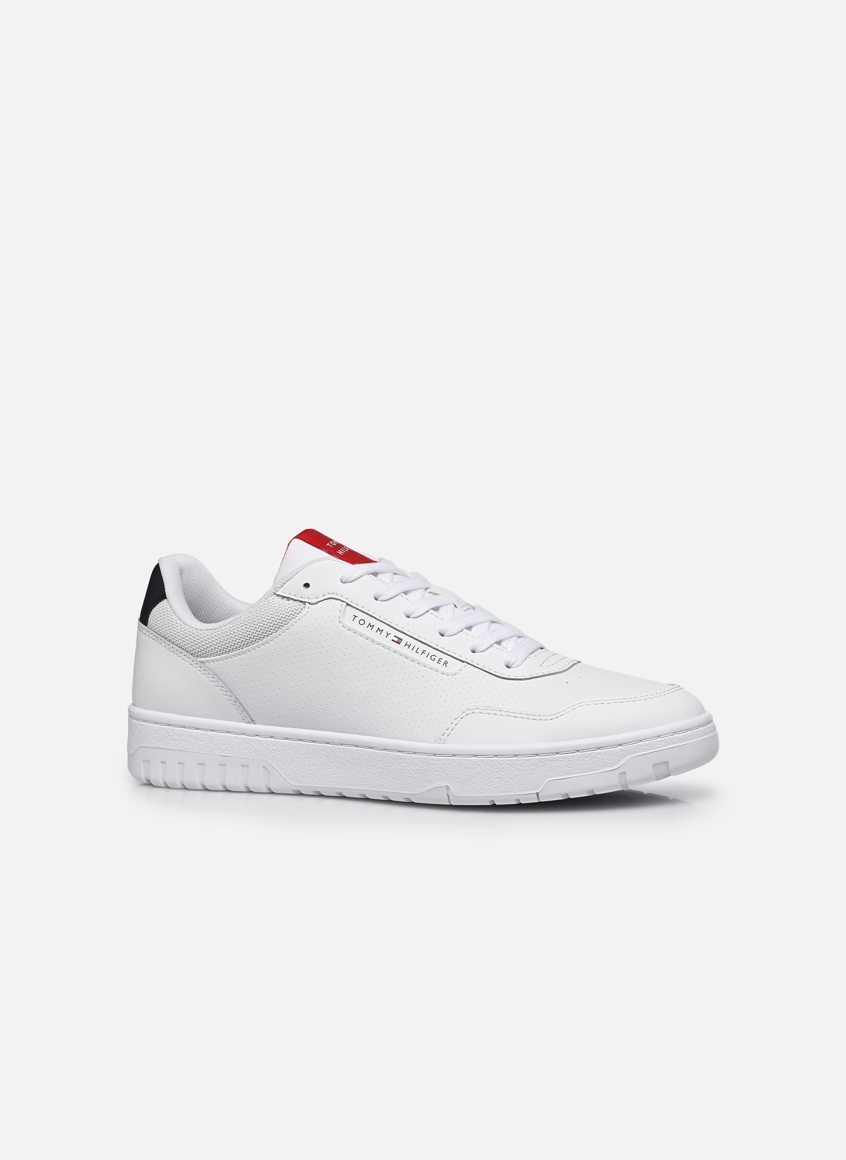 Niedrige Sneaker BASKET CORE LITE LTH herren weiß Tommy Hilfiger Niedrige Sneaker BASKET CORE LITE LTH herren weiß WHITE