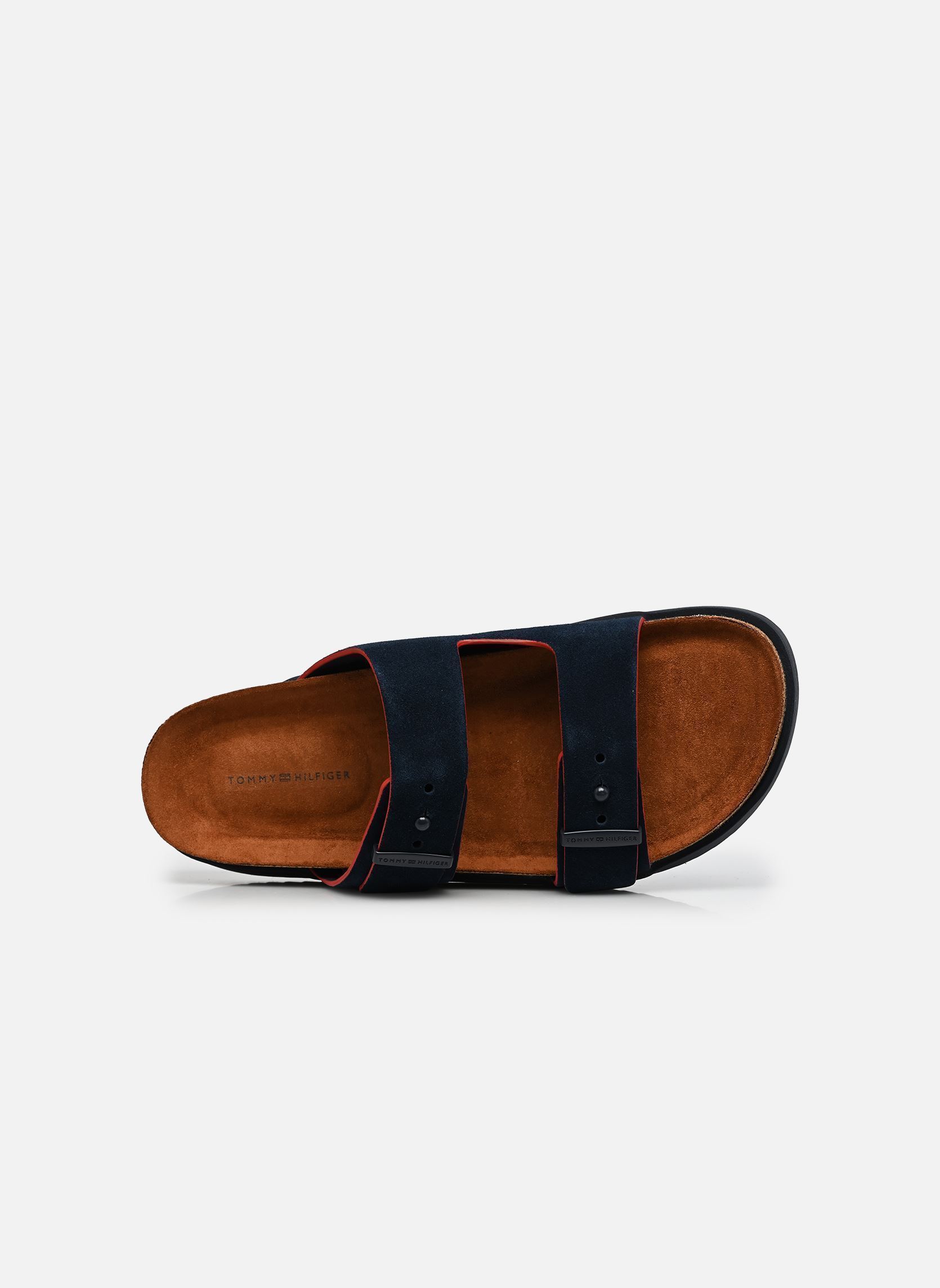 Pantoletten CORK ADJUSTABLE SUED herren blau Tommy Hilfiger Pantoletten CORK ADJUSTABLE SUED herren blau BLUE