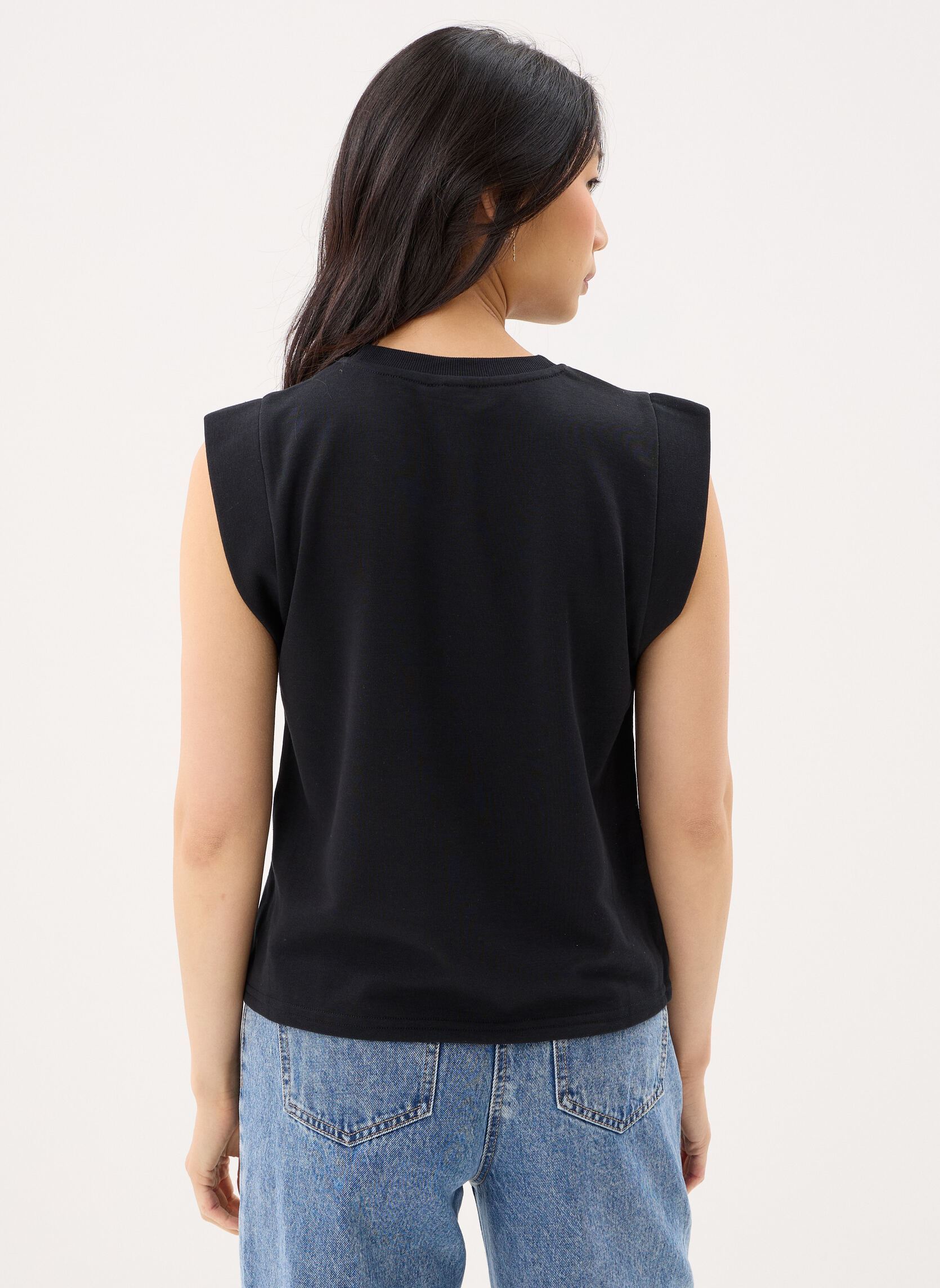 Débardeurs Pcchilli Summer Sl Top femme noir Pieces Débardeurs Pcchilli Summer Sl Top femme noir BLACK