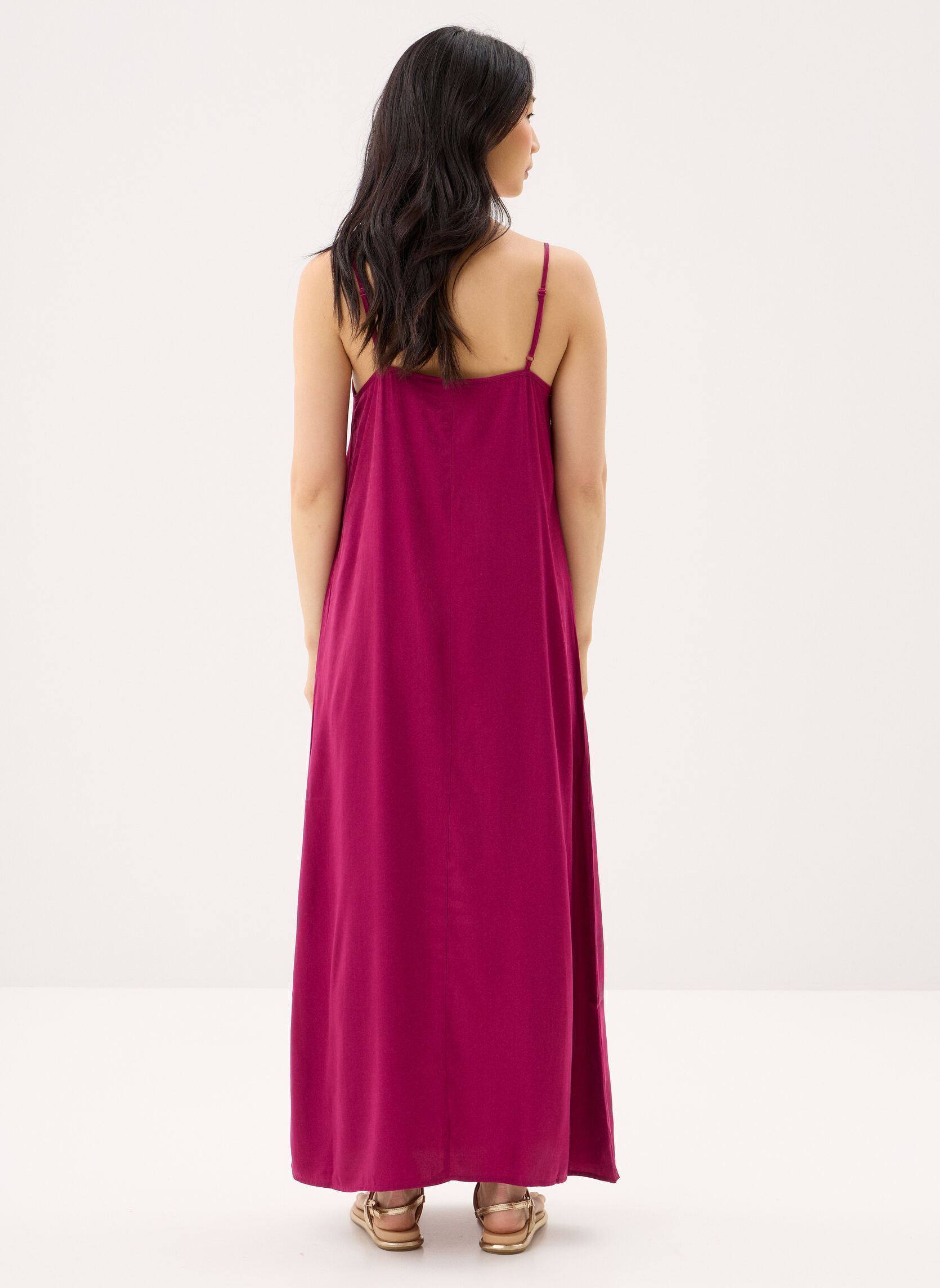 Lange Kleider Pcglive Sl Anlke Dress Wvn damen rosa Pieces Lange Kleider Pcglive Sl Anlke Dress Wvn damen rosa RASPBERRY RADIANCE