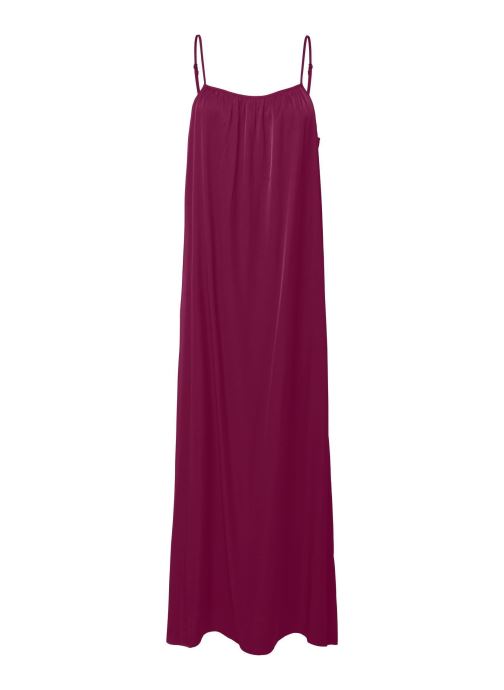 Pieces Robes longues Pcglive Sl Anlke Dress Wvn femme rose