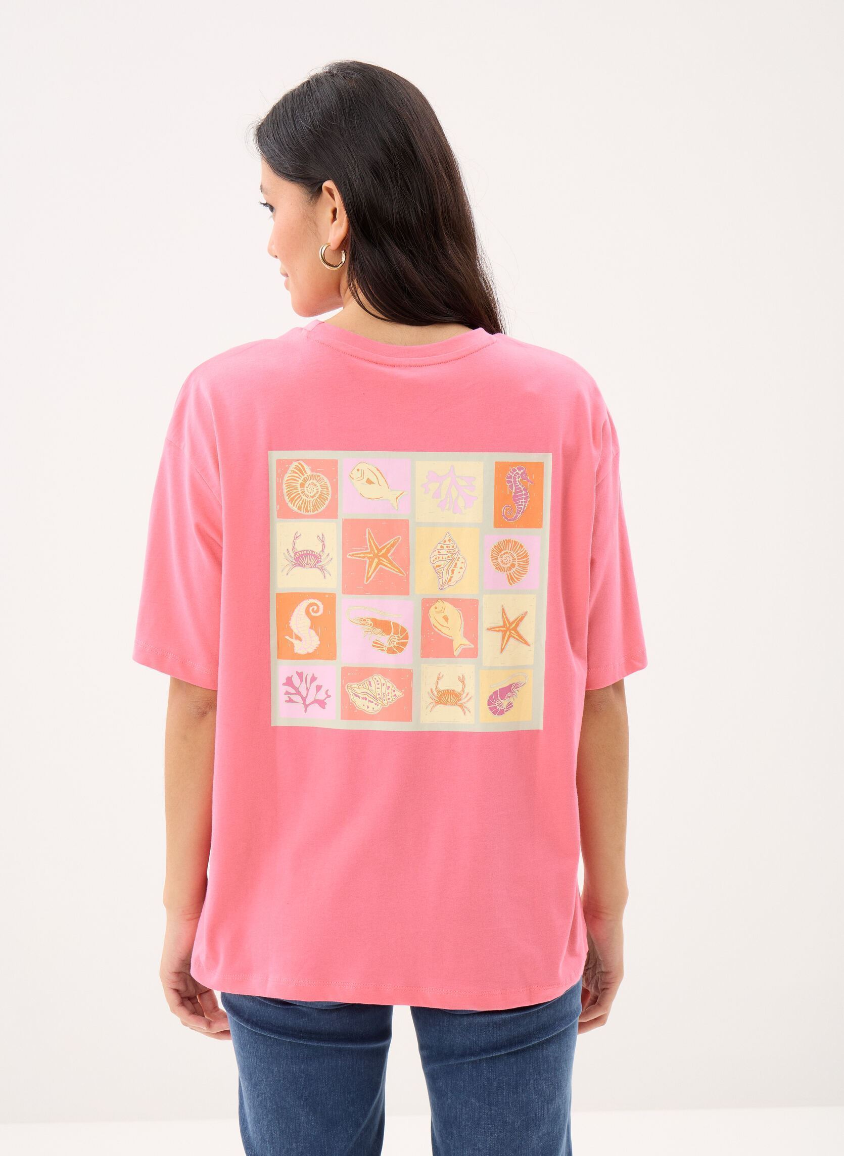 Tee-shirts Pcseloise Ss Tee Jrs Fc Bc femme rose Pieces Tee-shirts Pcseloise Ss Tee Jrs Fc Bc femme rose PINK LEMONADE